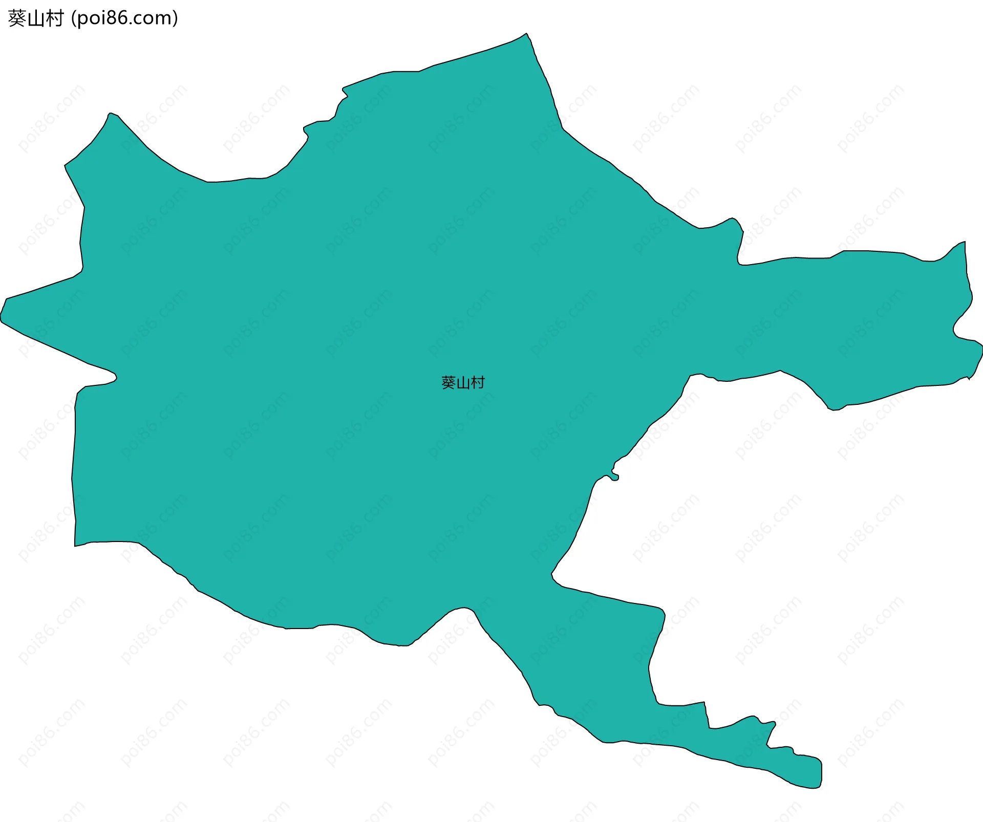 葵山村边界地图