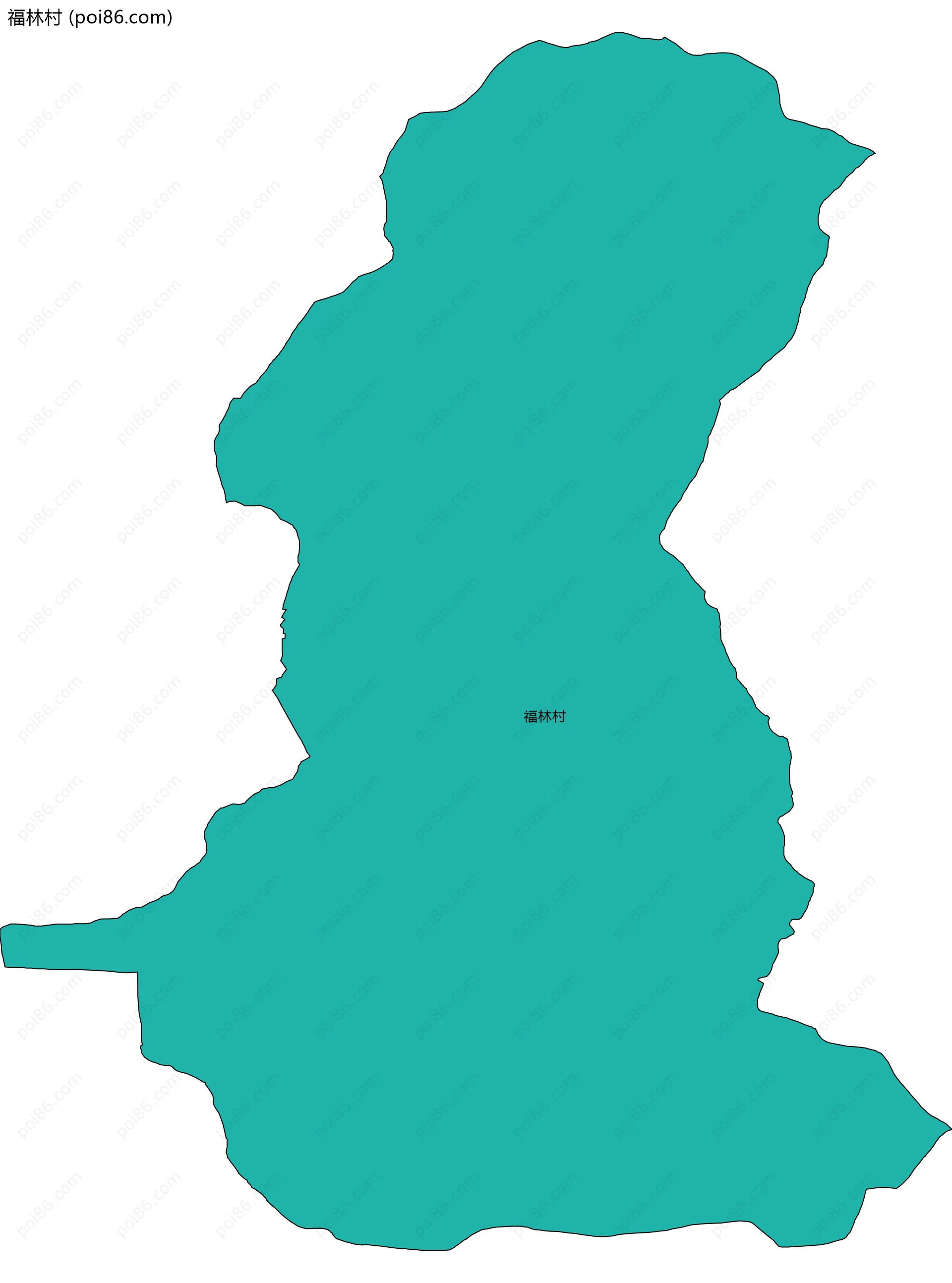 福林村边界地图