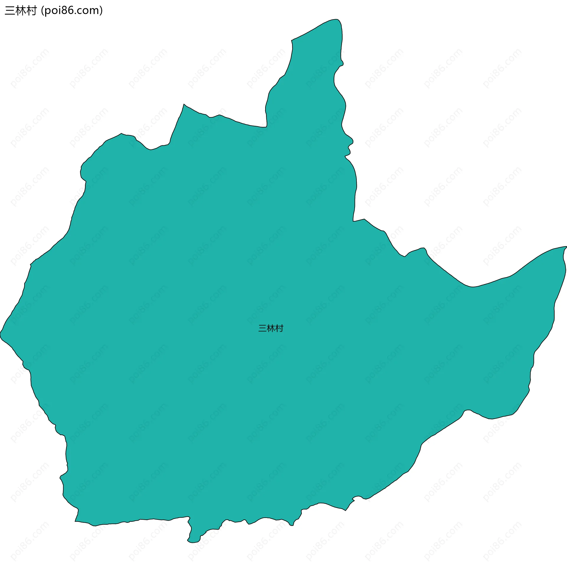 三林村边界地图