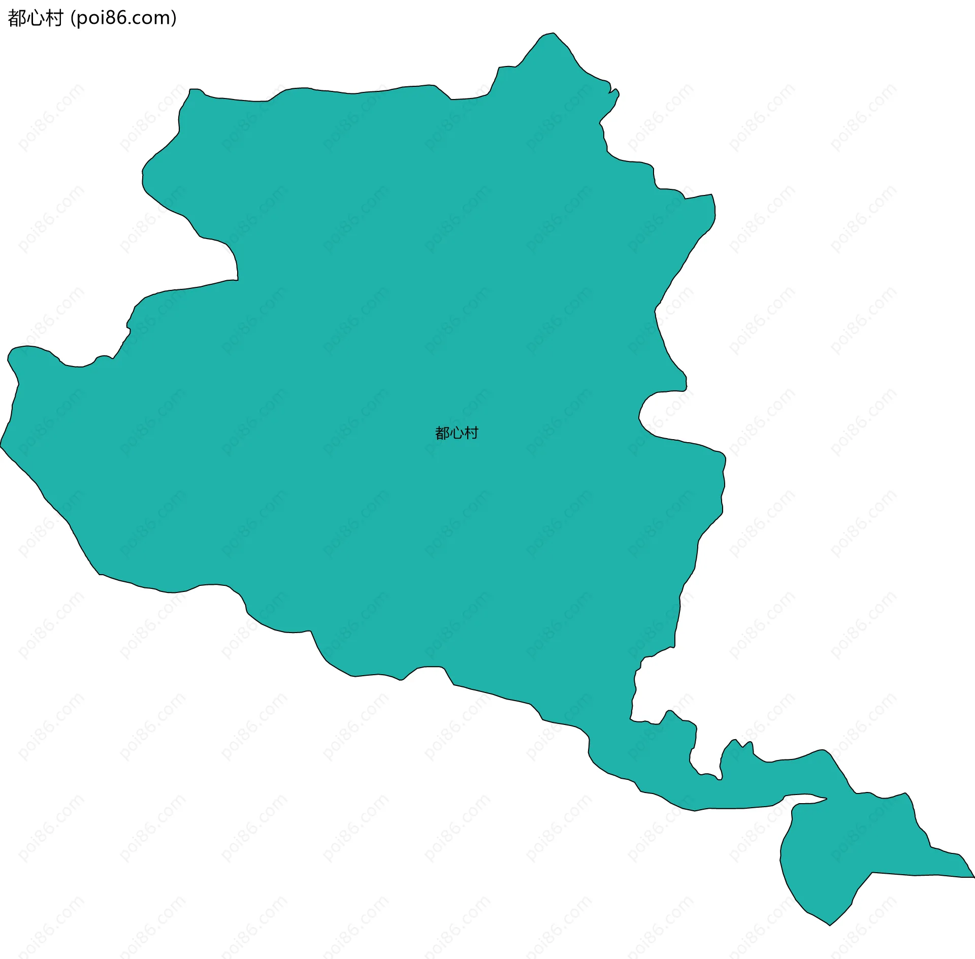 都心村边界地图