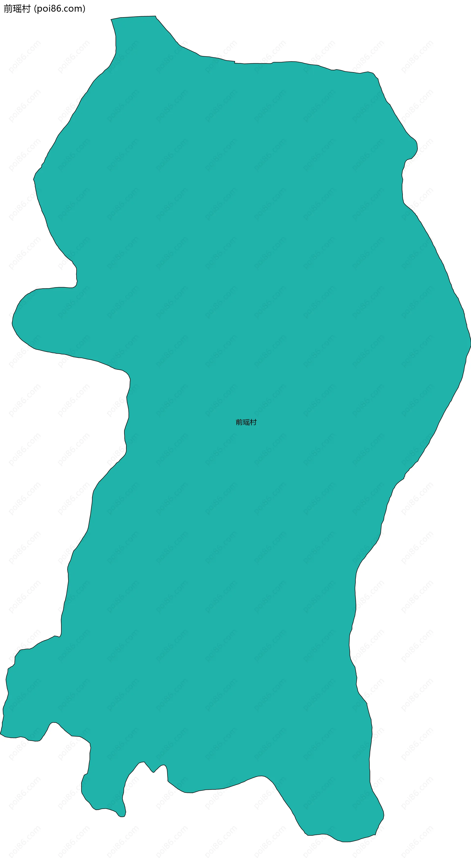 前瑶村边界地图