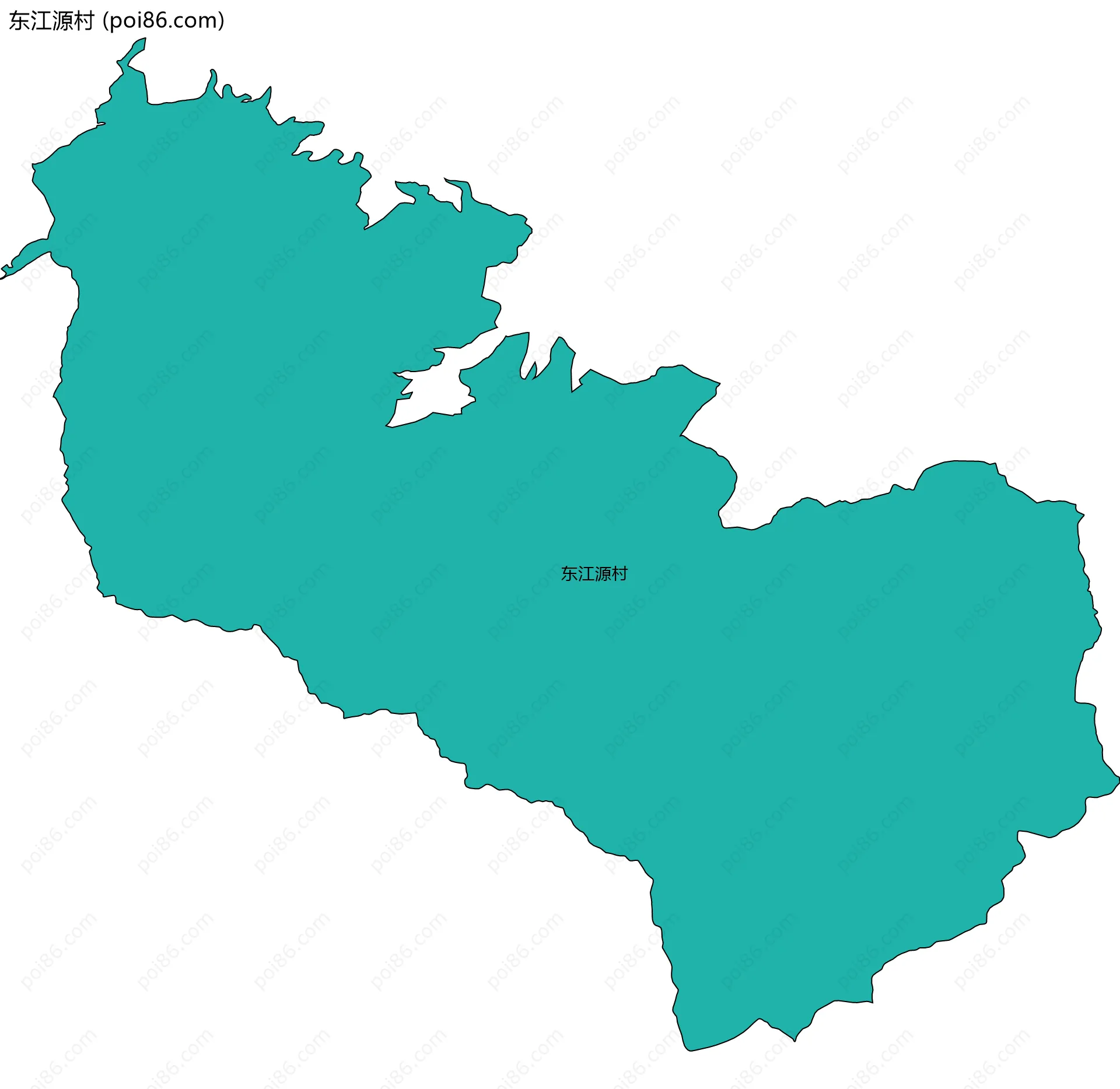 东江源村边界地图