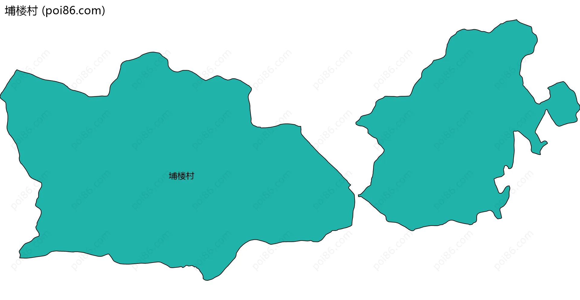 埔楼村边界地图