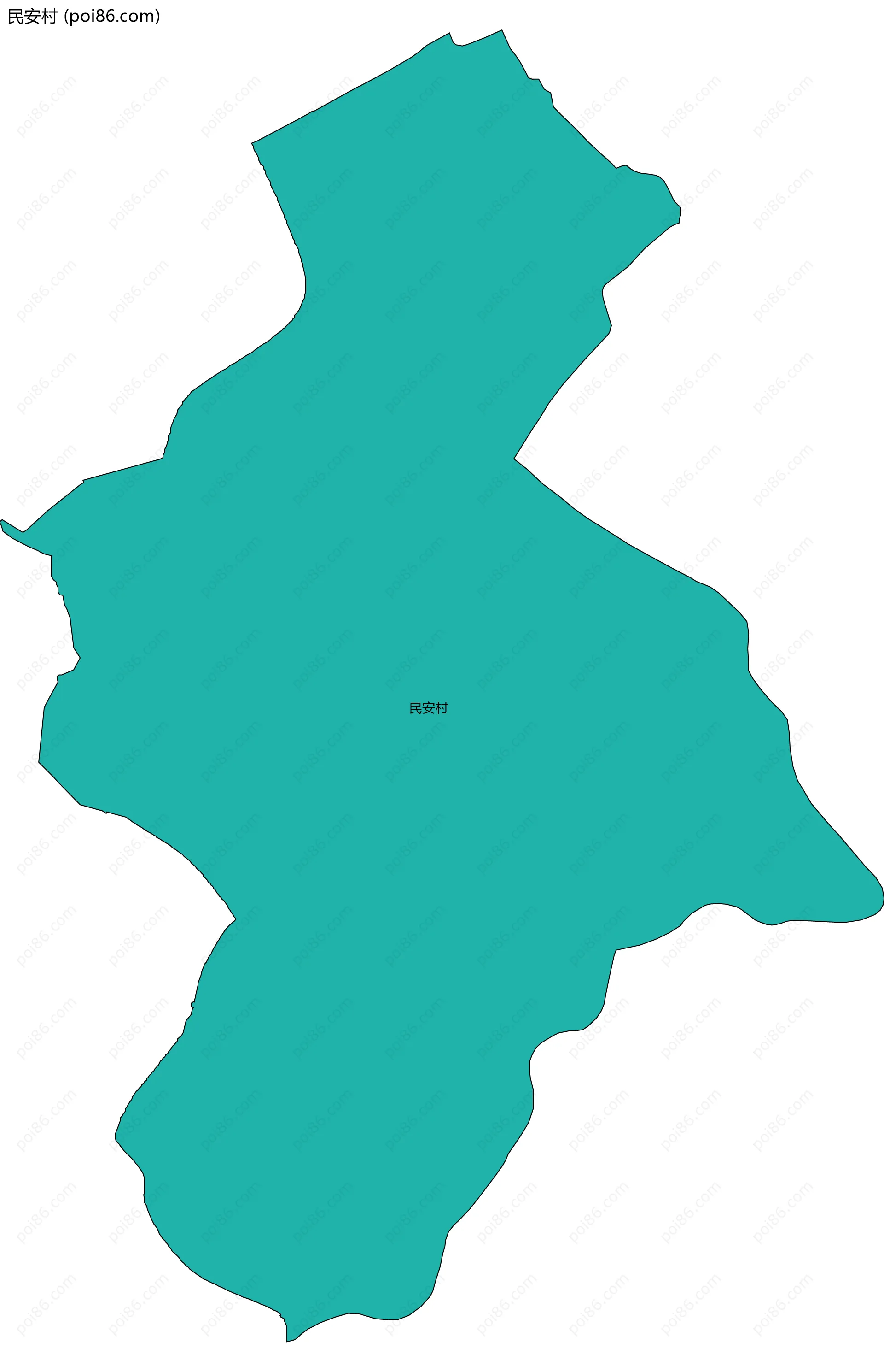 民安村边界地图