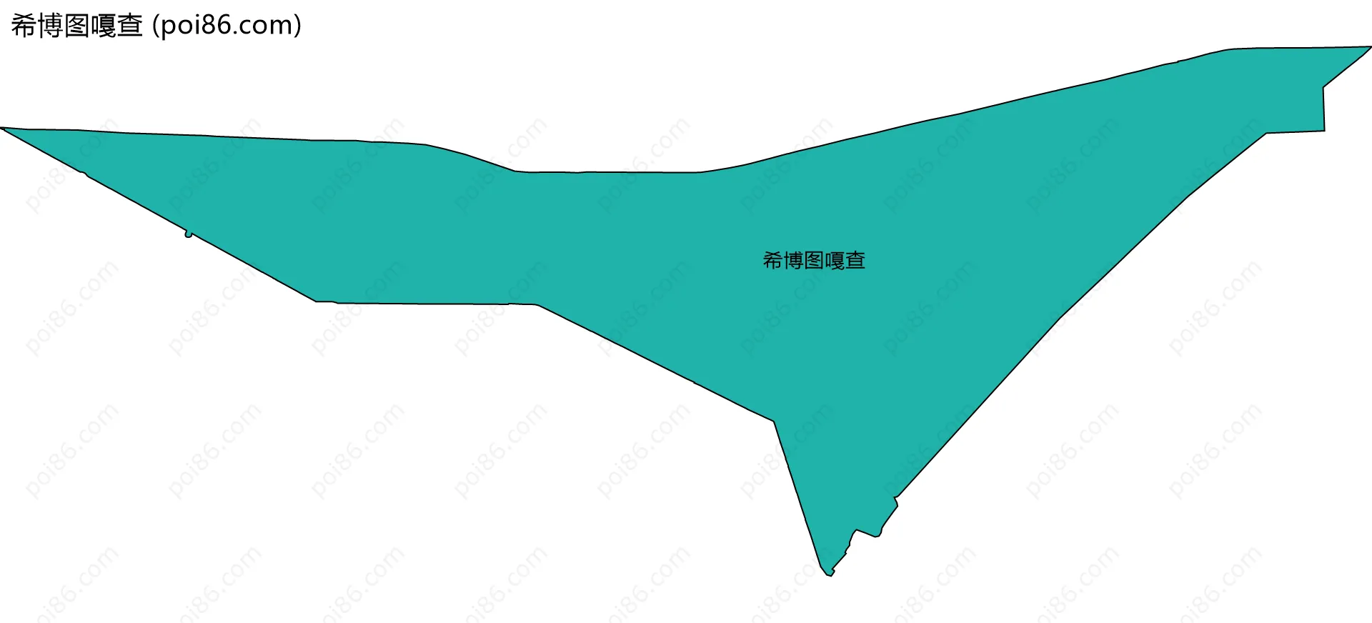 希博图嘎查边界地图