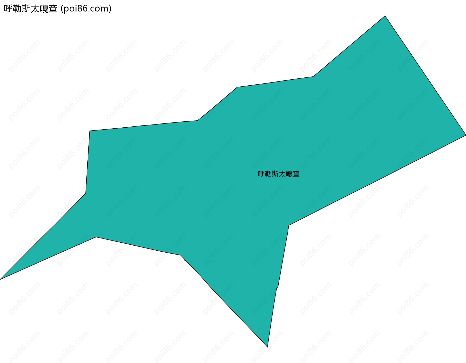 呼勒斯太嘎查边界地图