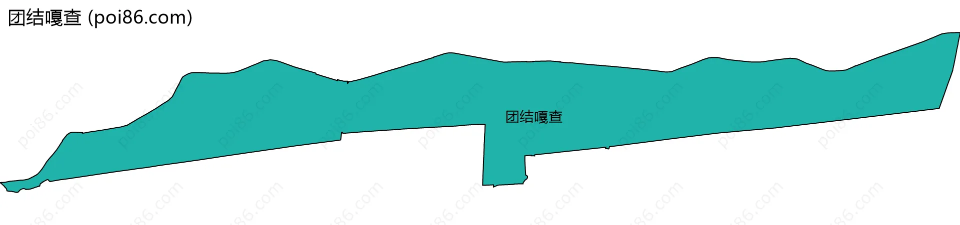 团结嘎查边界地图