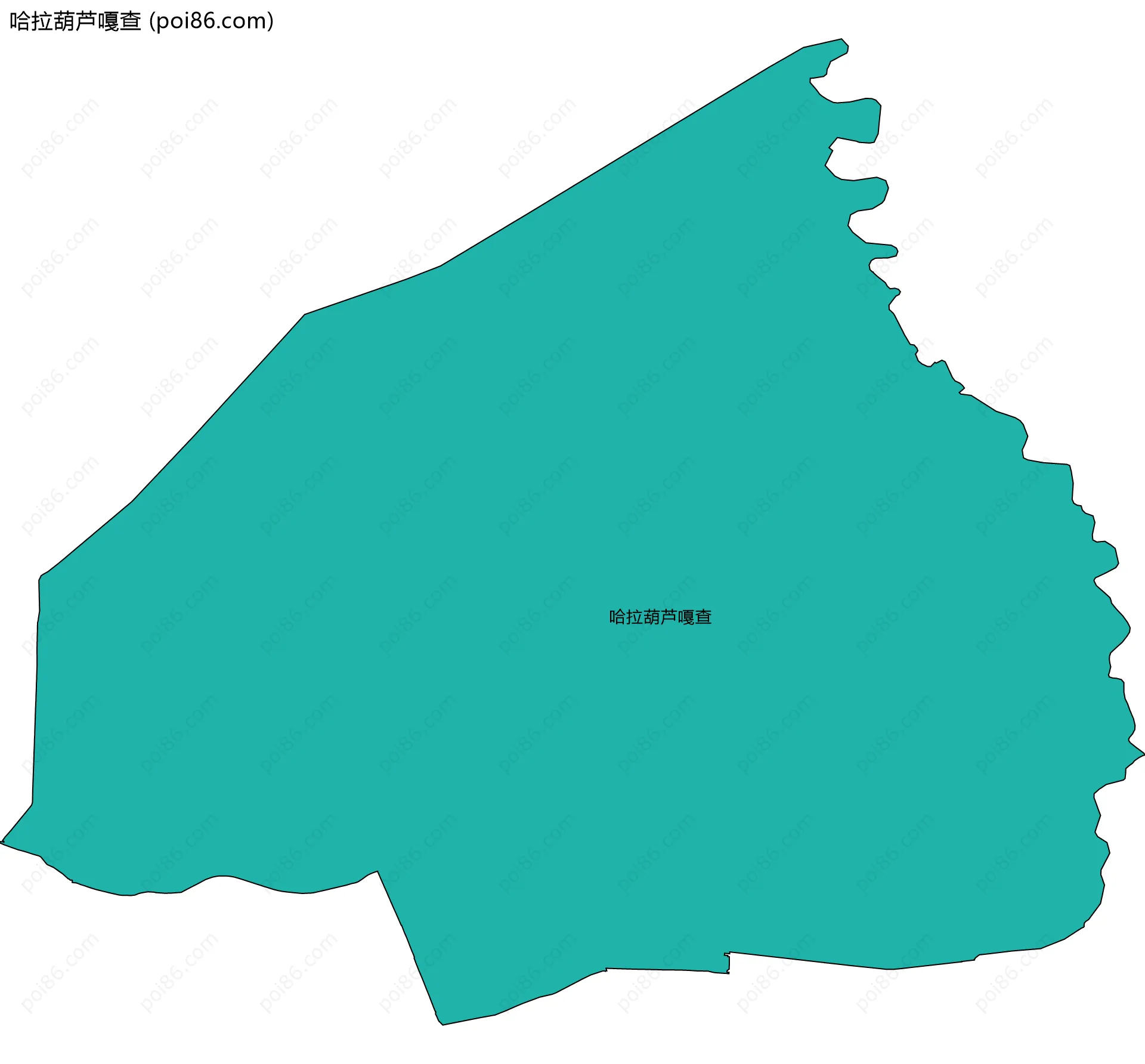 哈拉葫芦嘎查边界地图