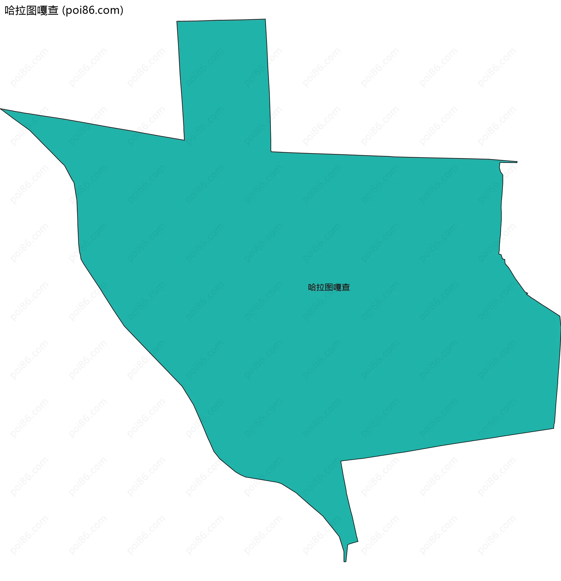 哈拉图嘎查边界地图