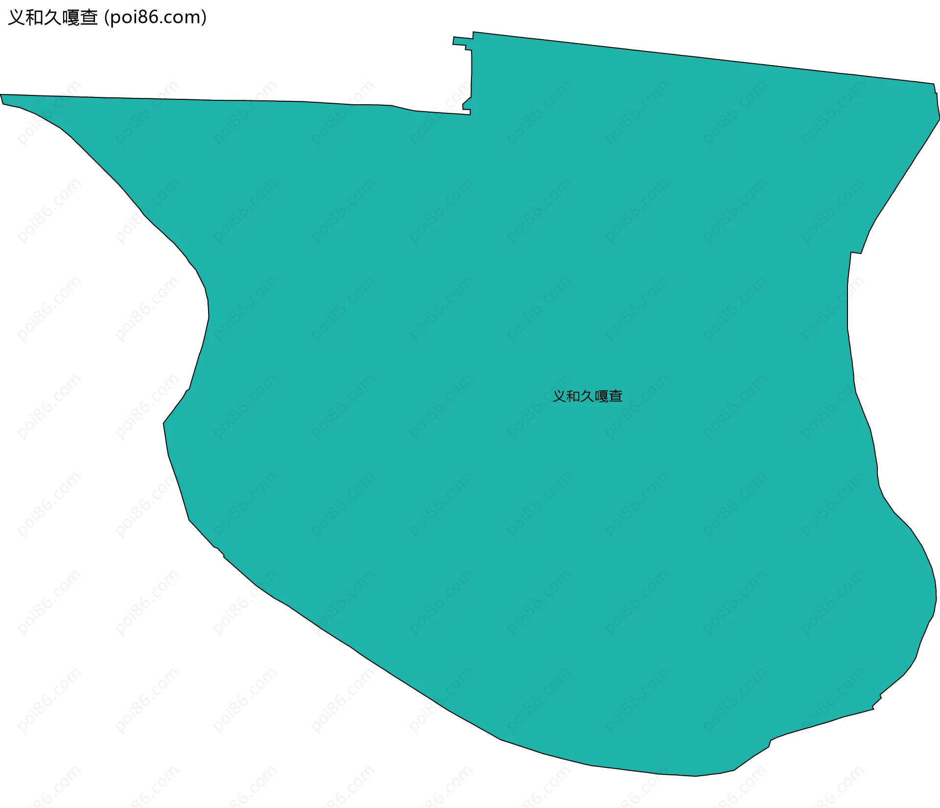 义和久嘎查边界地图