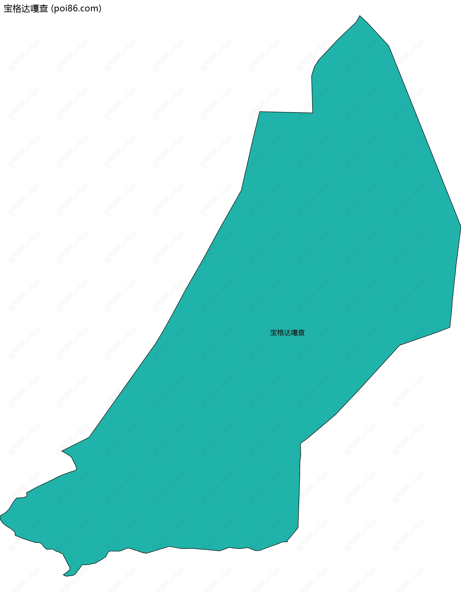 宝格达嘎查边界地图