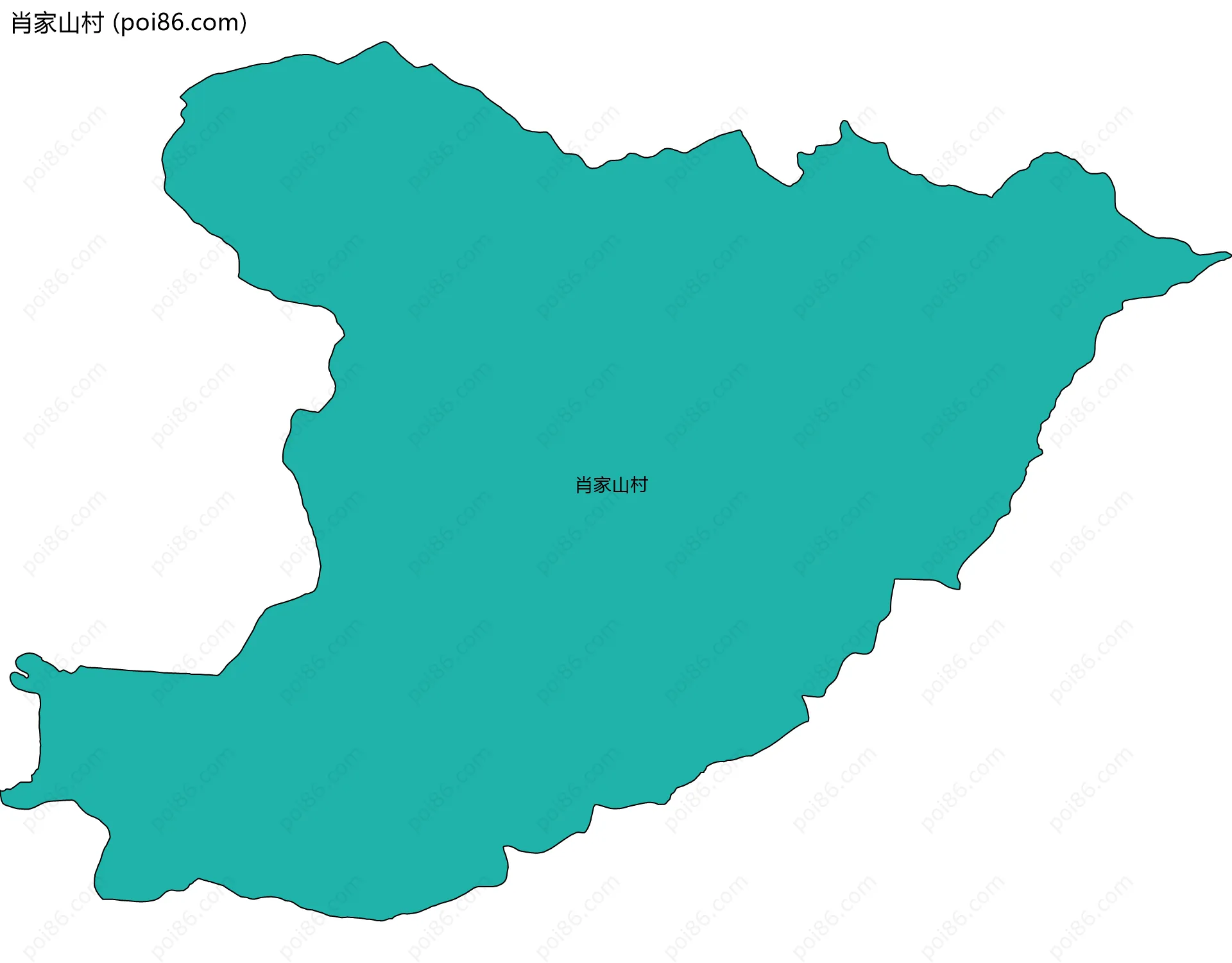 肖家山村边界地图