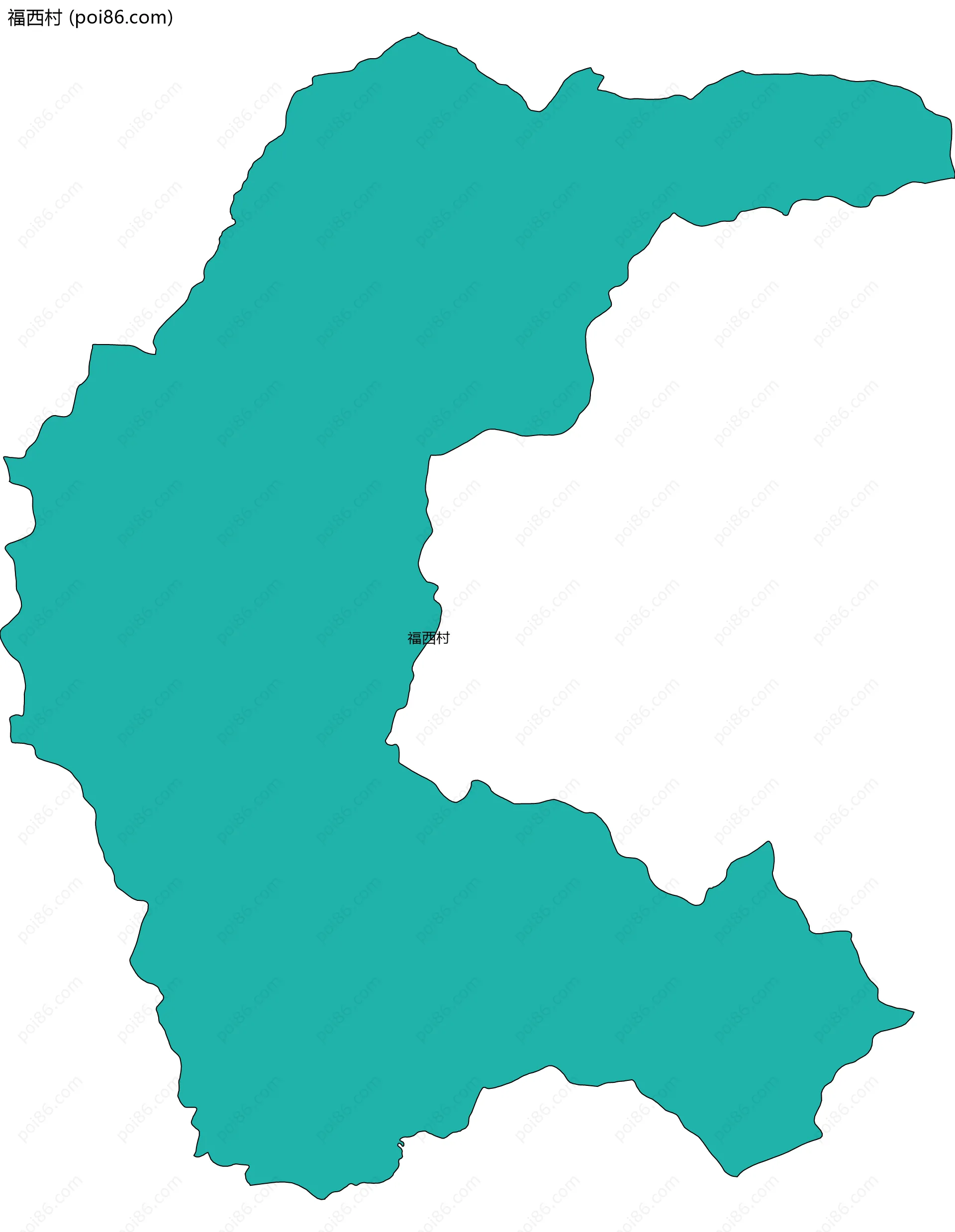 福西村边界地图