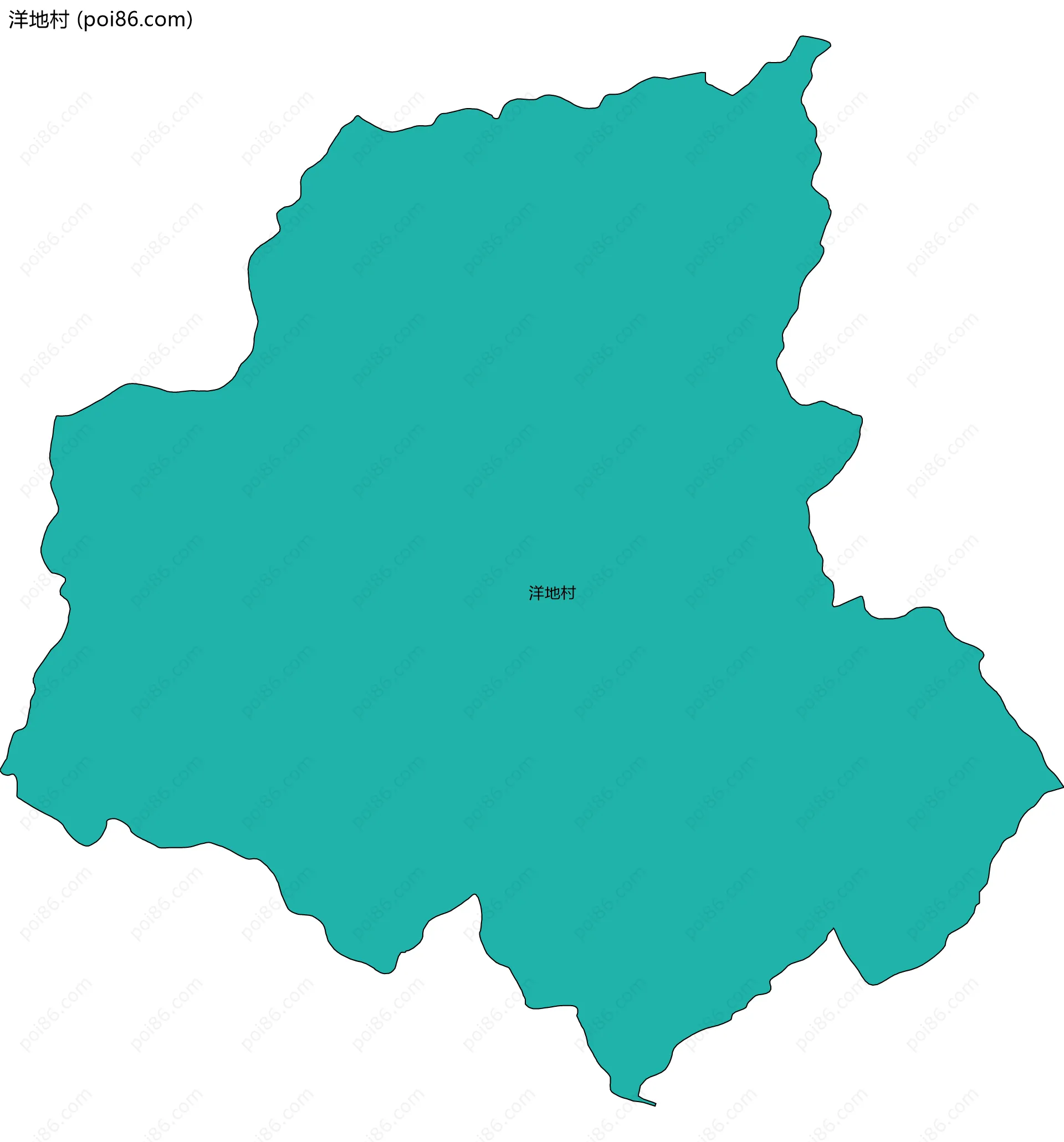 洋地村边界地图