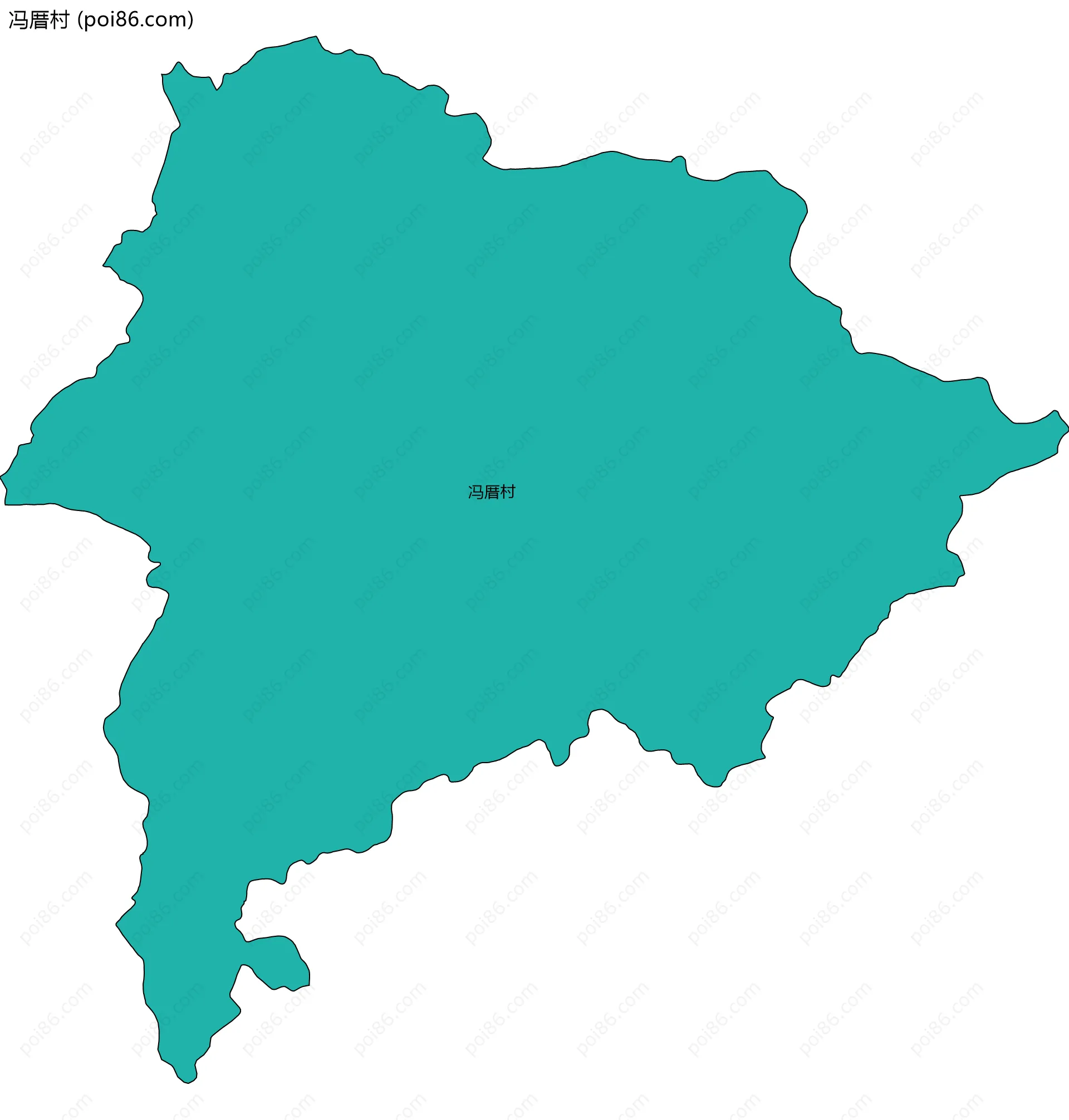 冯厝村边界地图