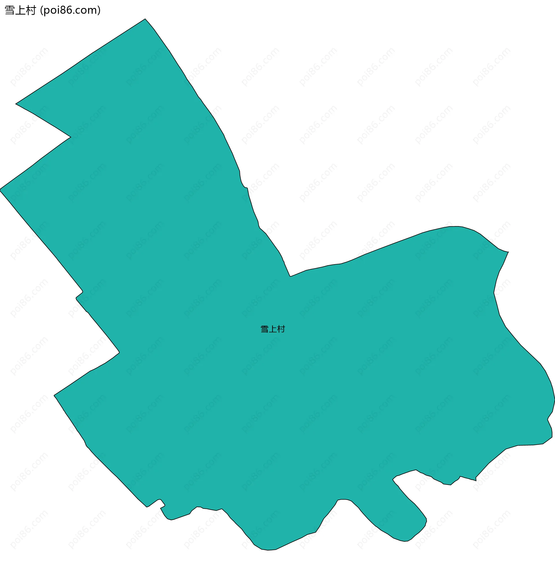 雪上村边界地图
