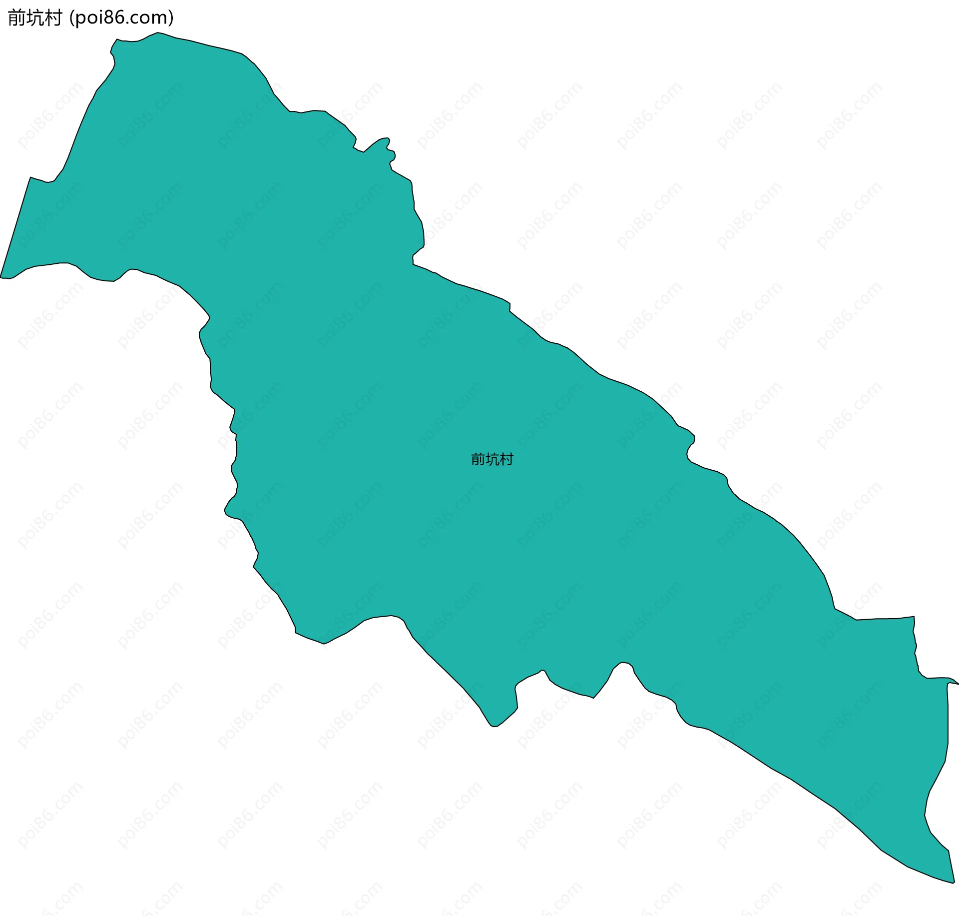 前坑村边界地图