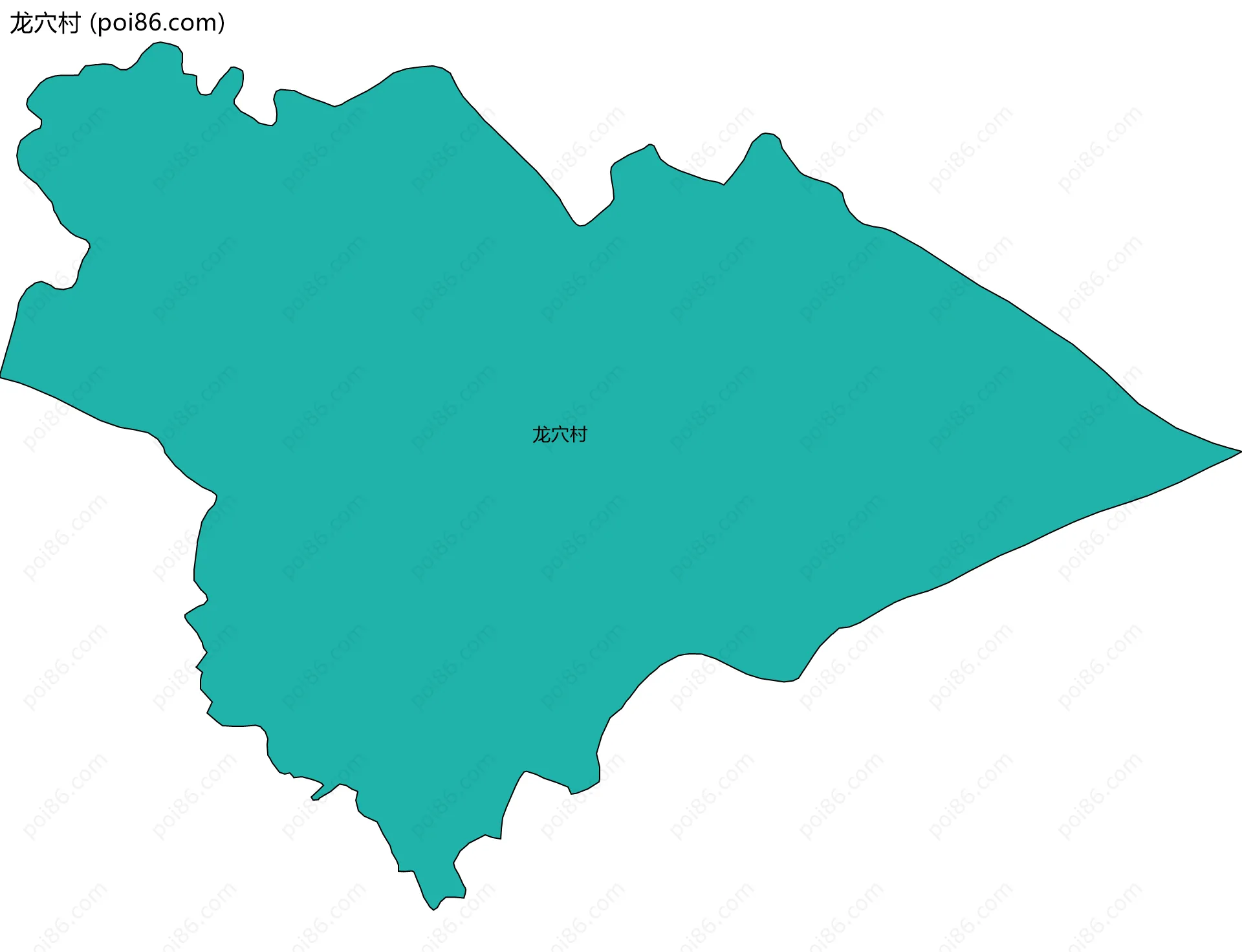 龙穴村边界地图