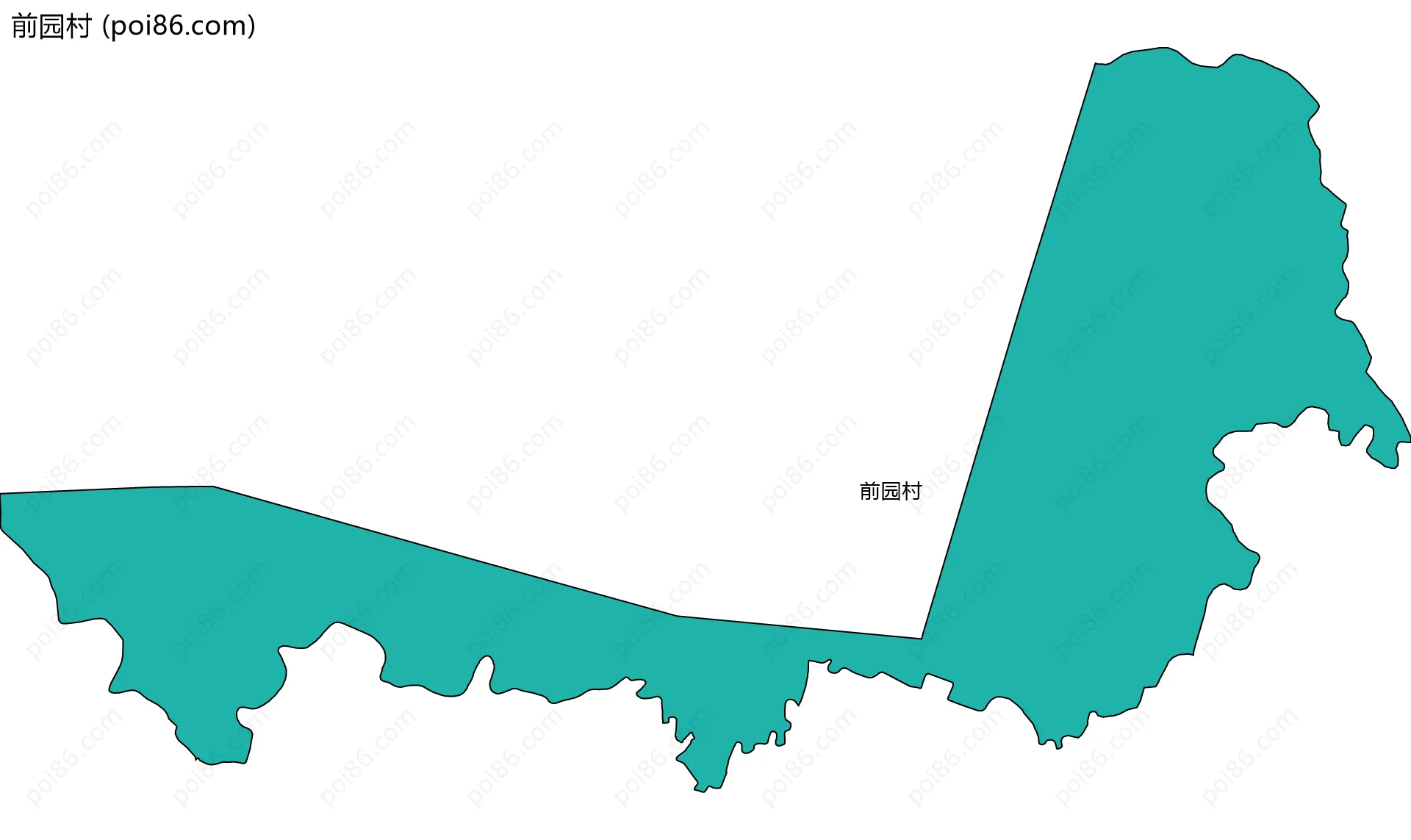 前园村边界地图