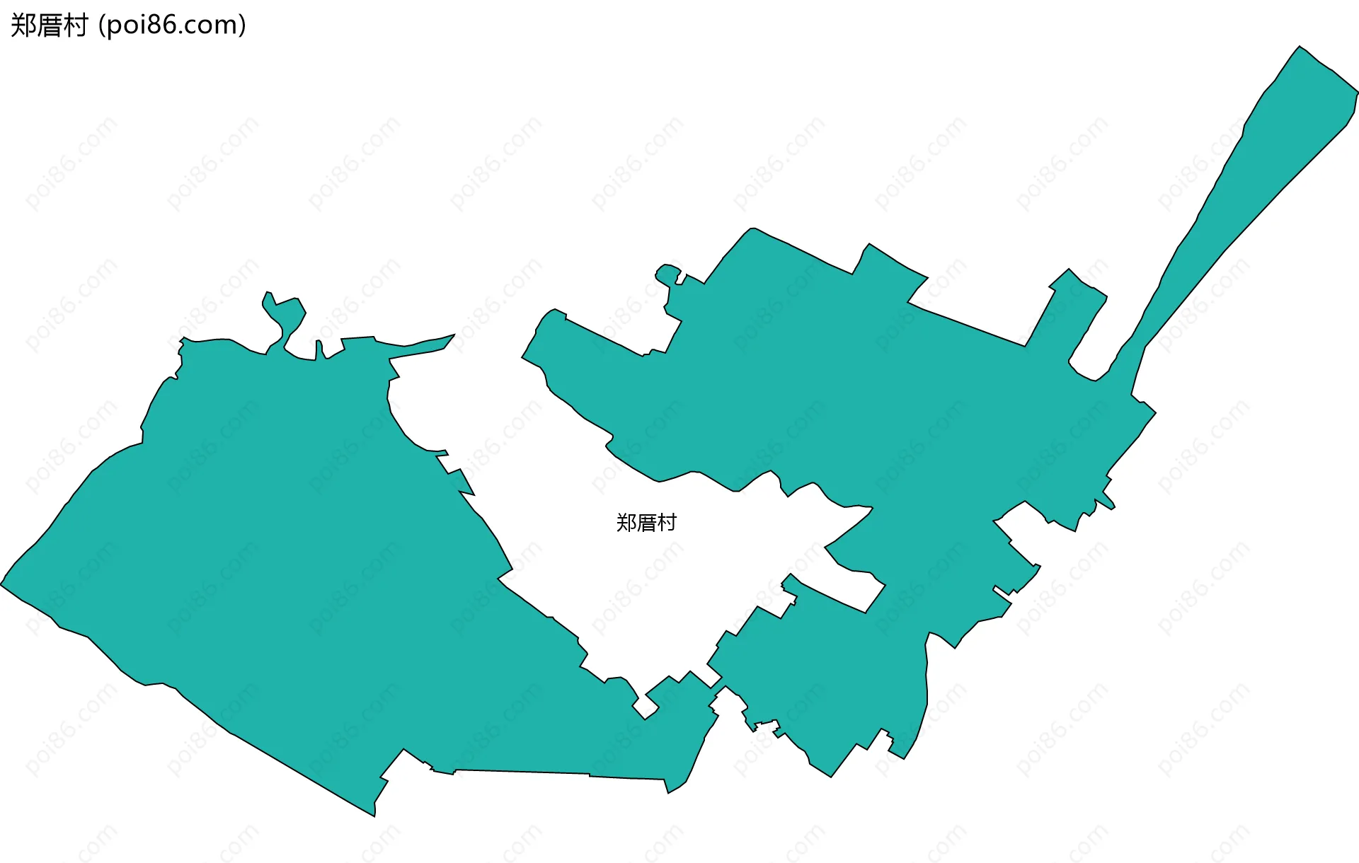 郑厝村边界地图