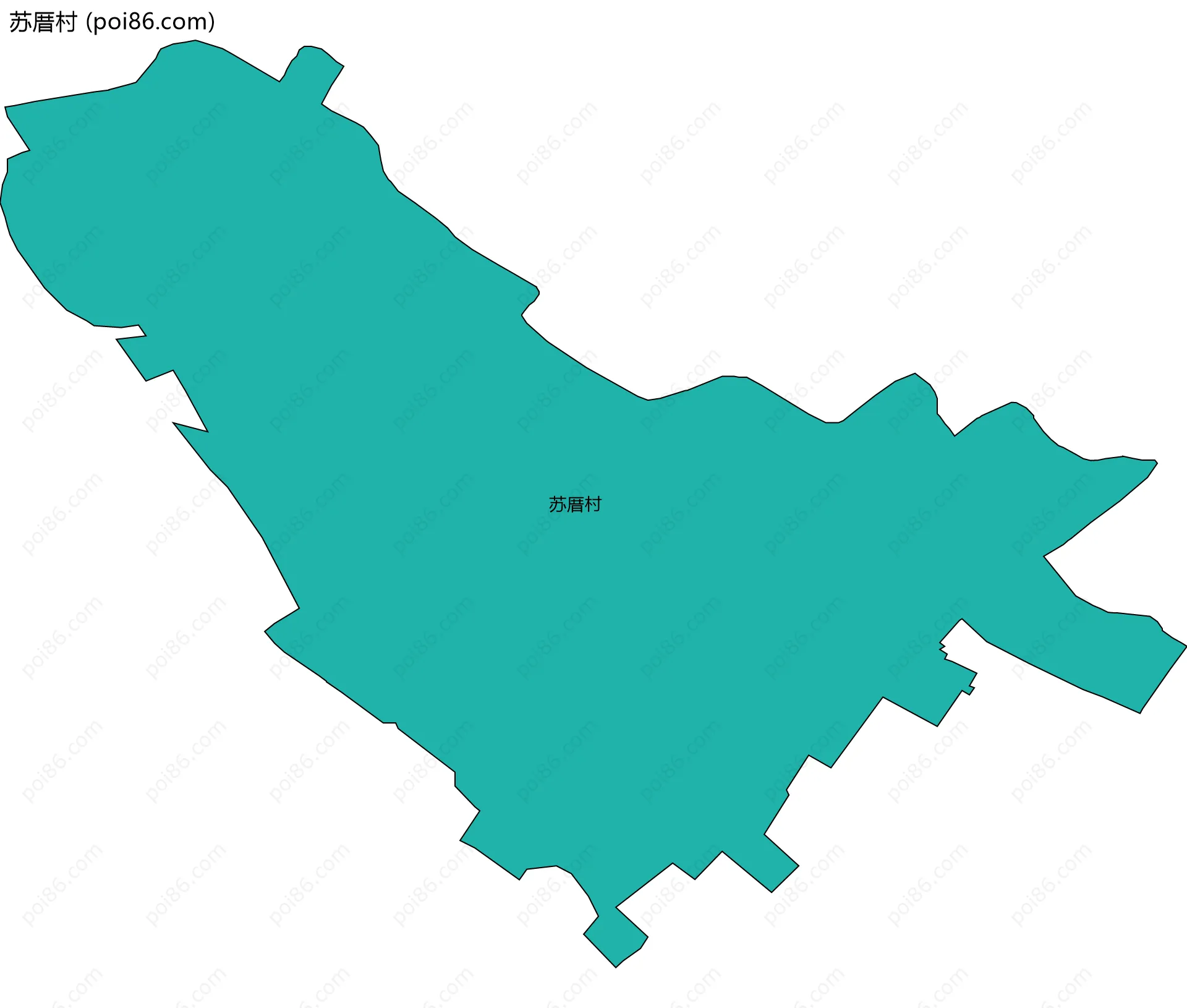 苏厝村边界地图