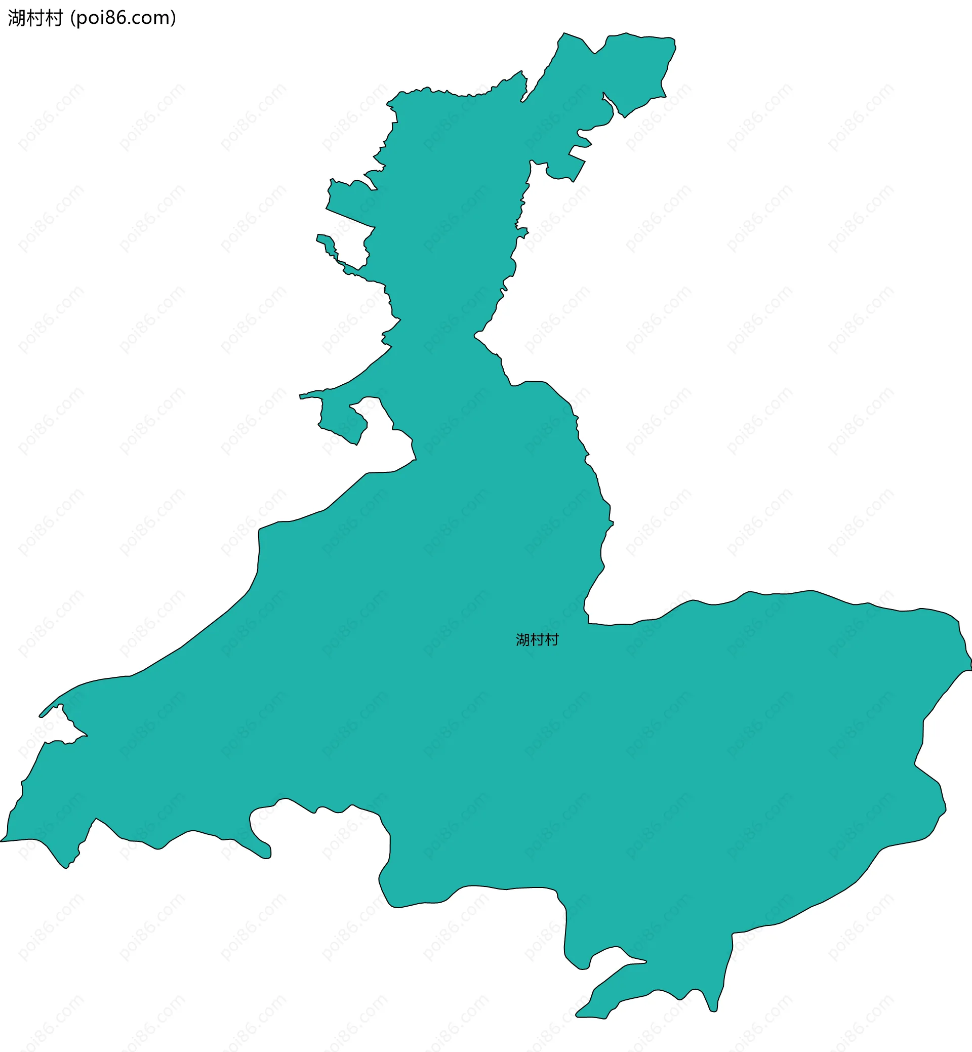 湖村村边界地图
