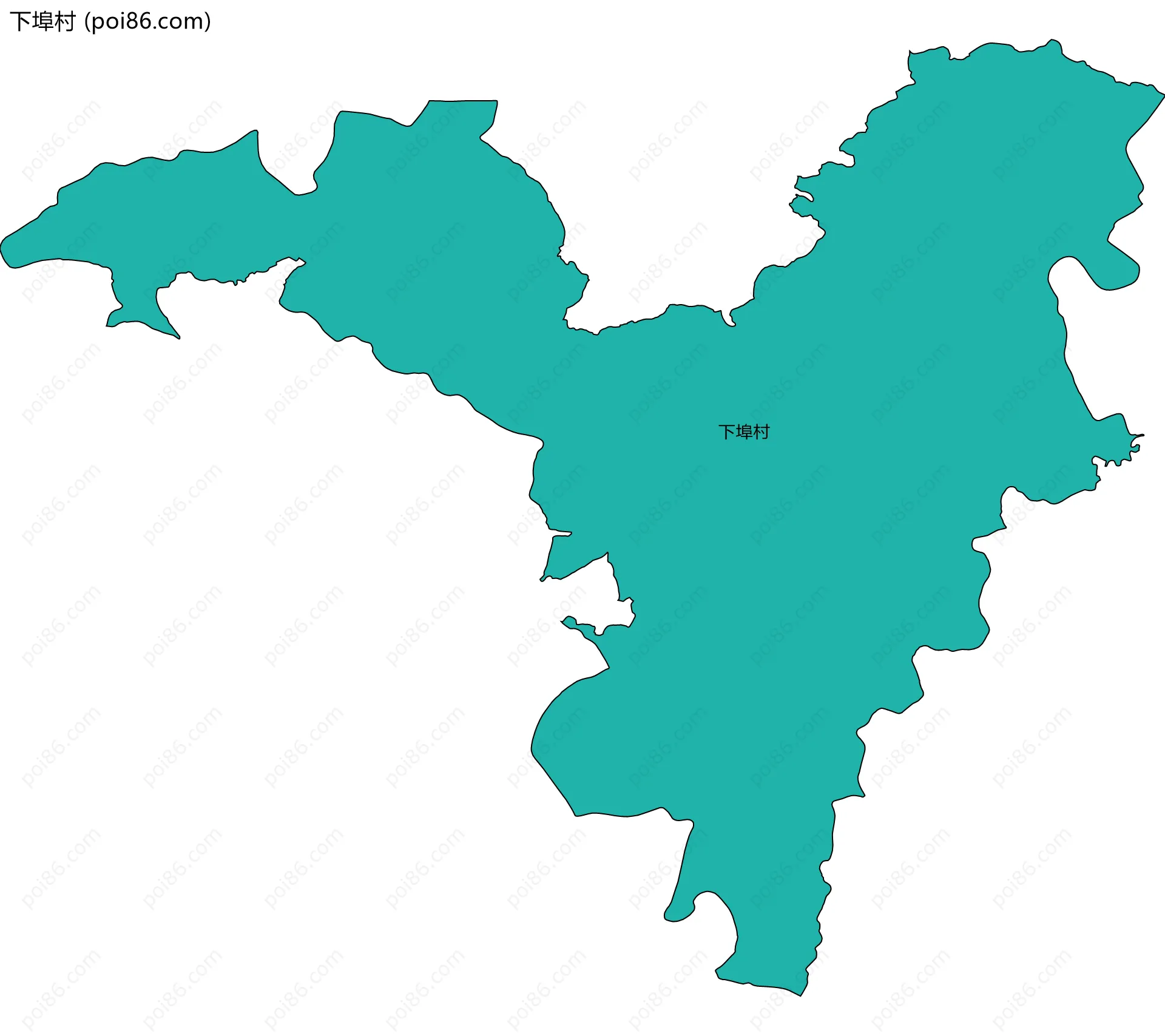下埠村边界地图