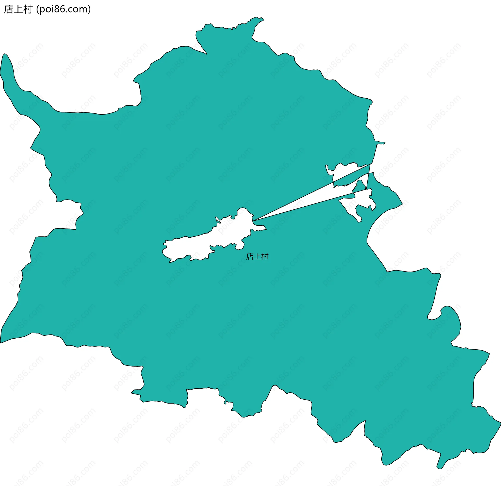 店上村边界地图
