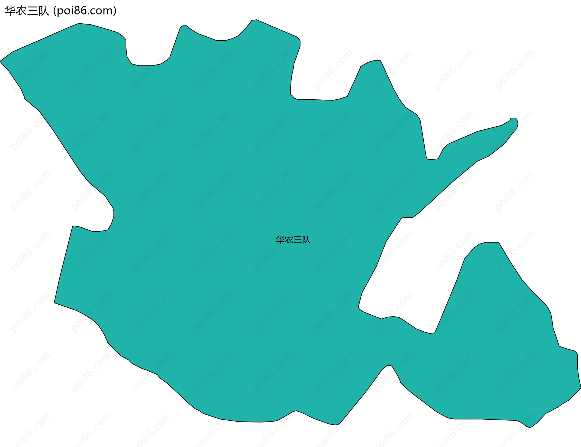 华农三队边界地图