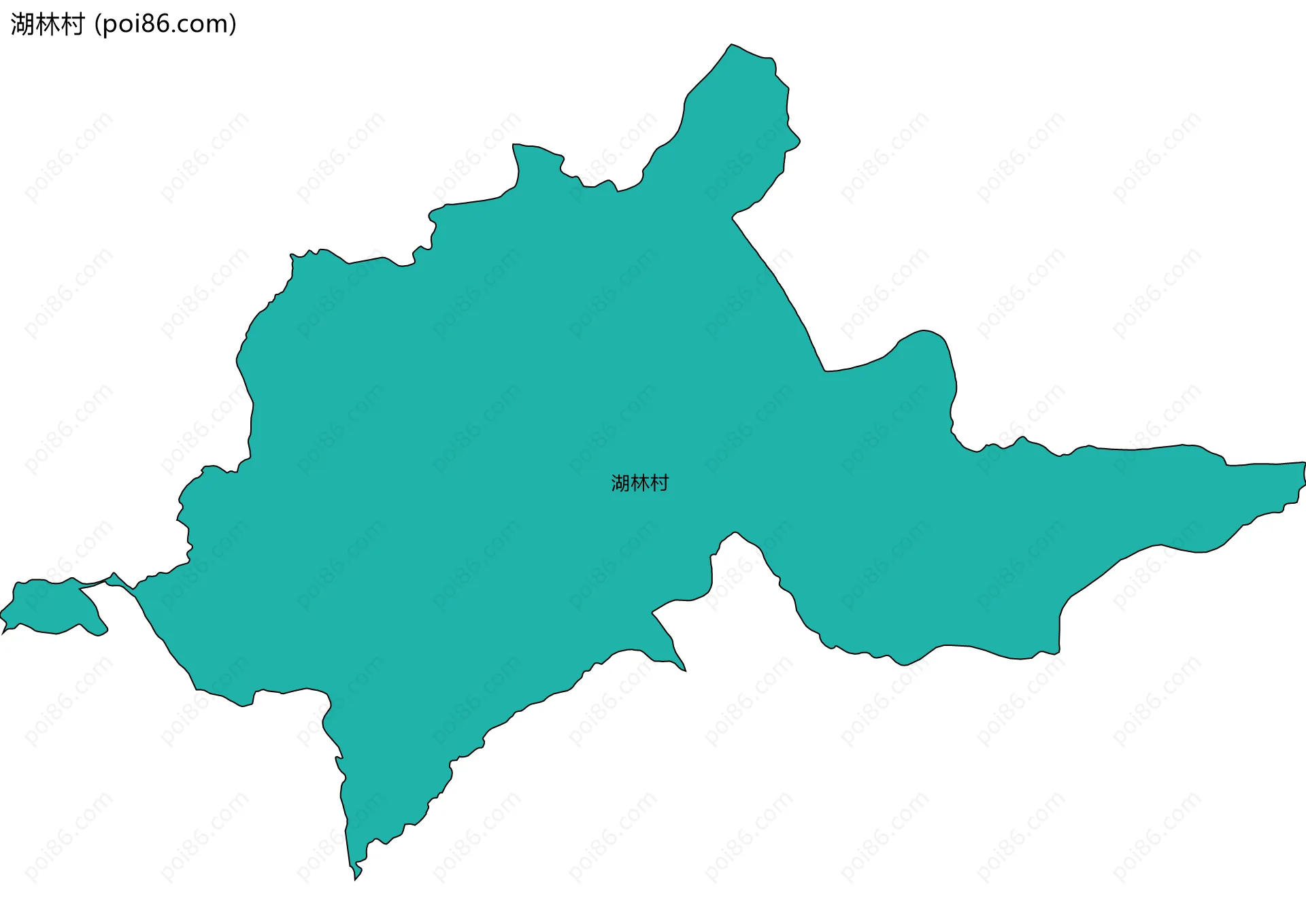 湖林村边界地图