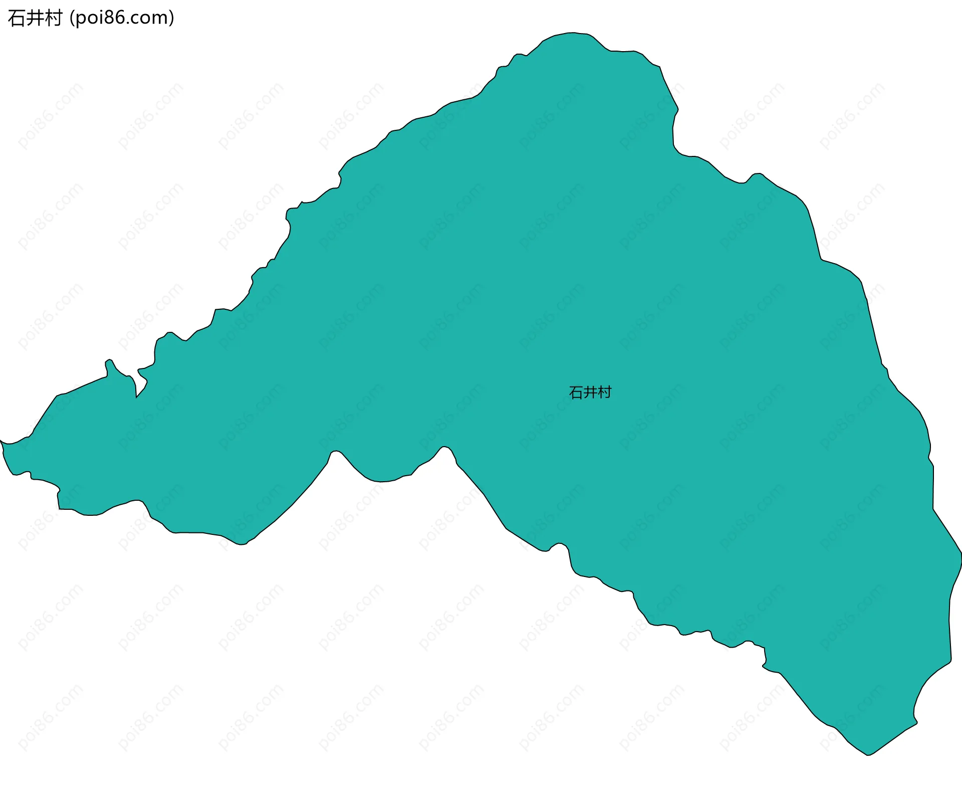 石井村边界地图