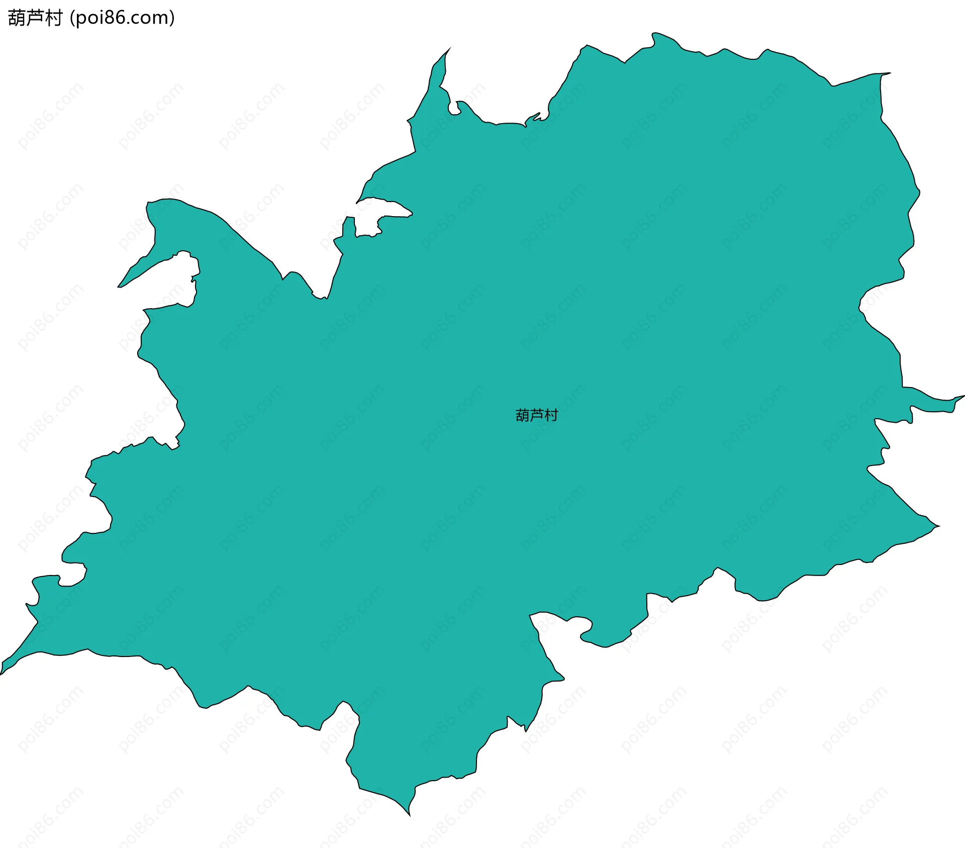 葫芦村边界地图