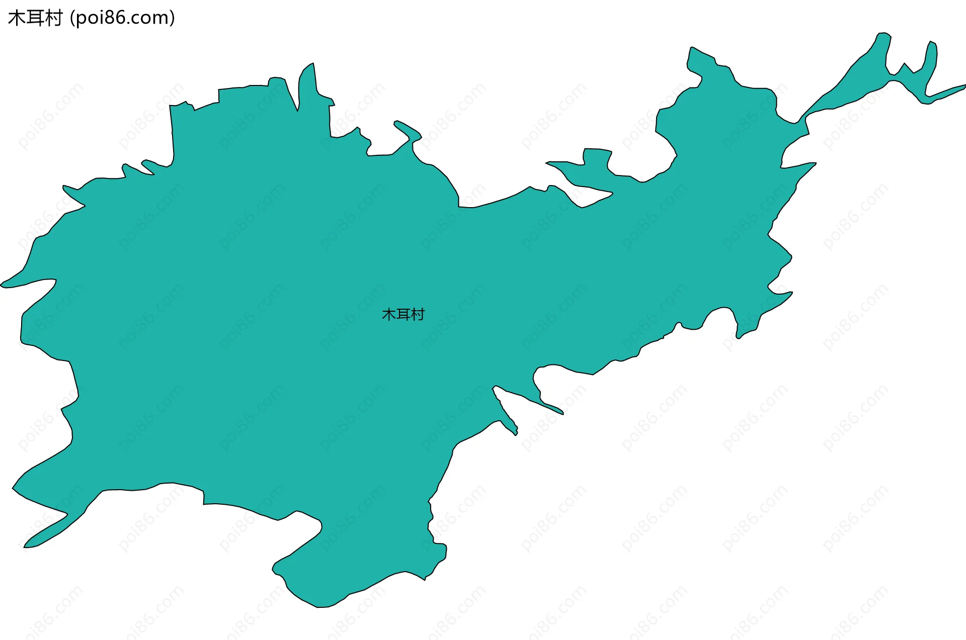 木耳村边界地图