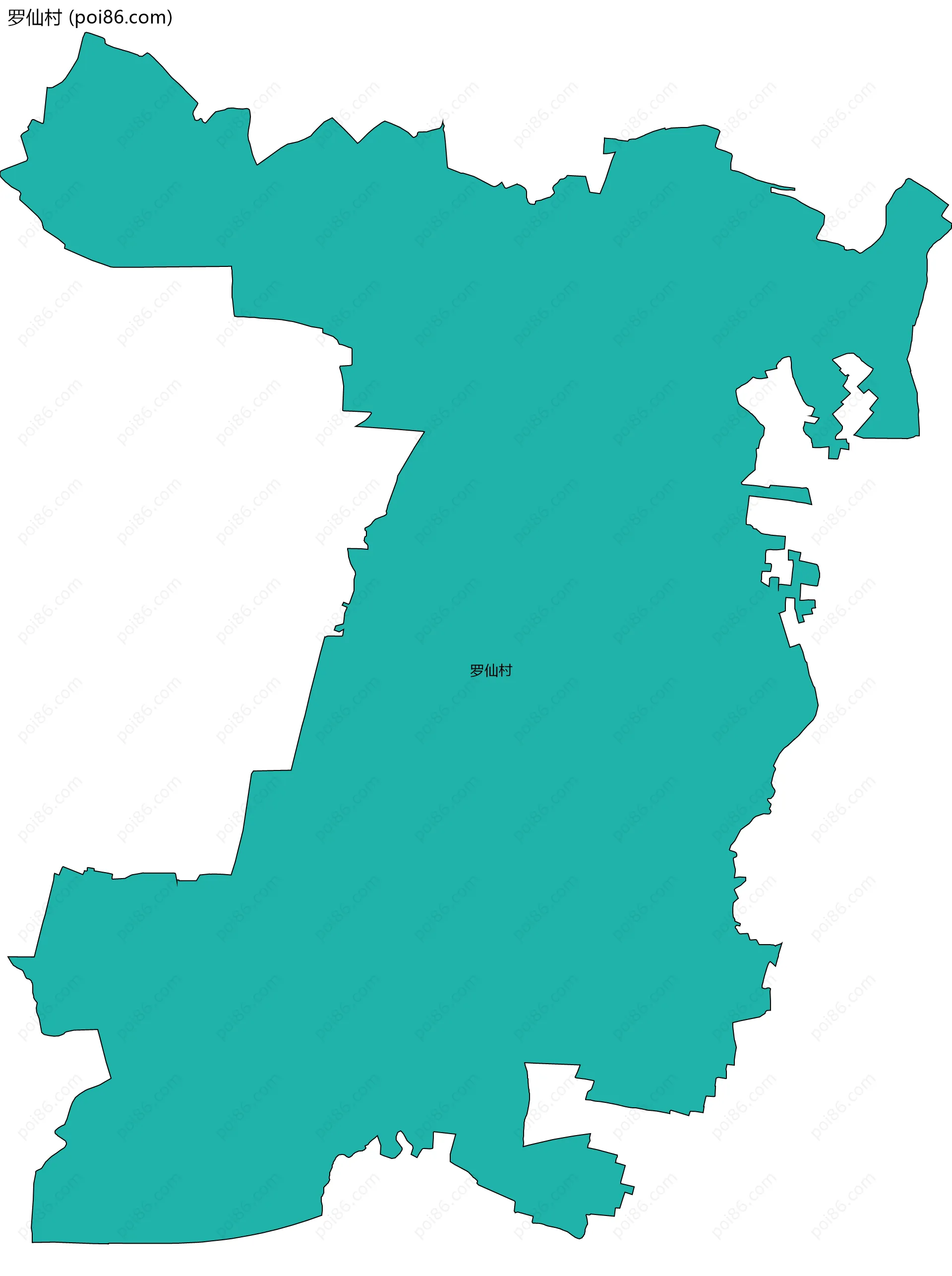 罗仙村边界地图