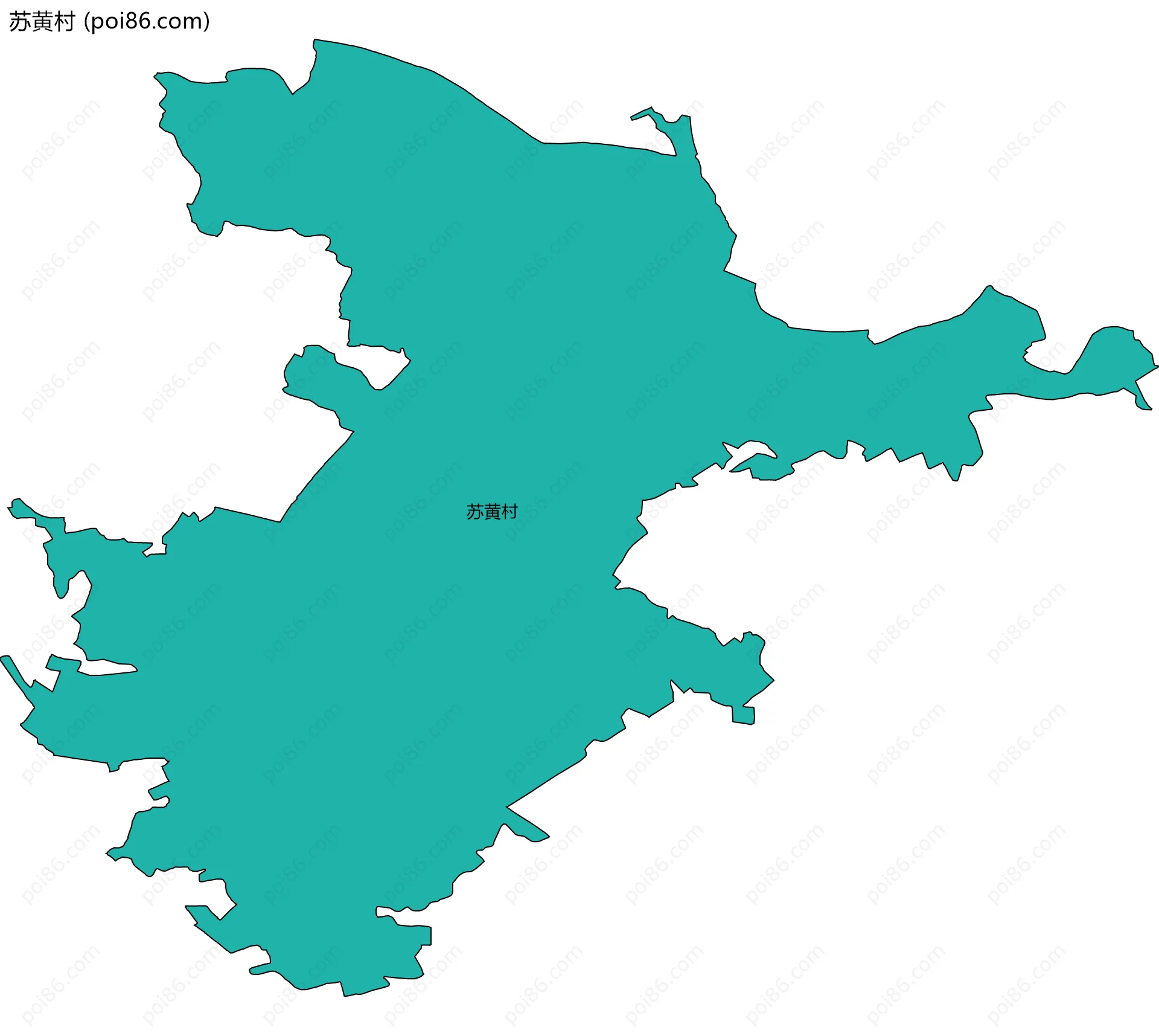 苏黄村边界地图