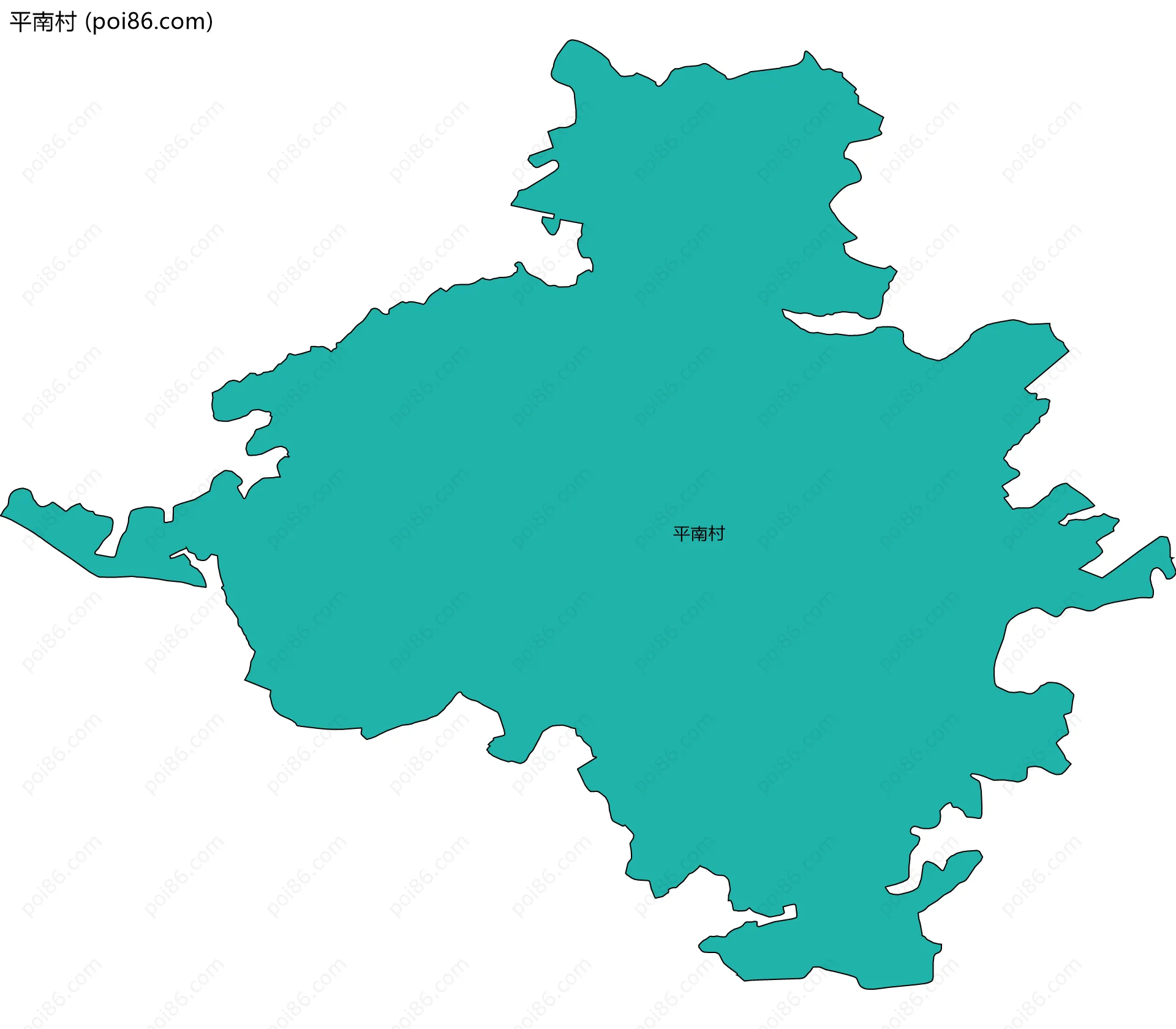 平南村边界地图