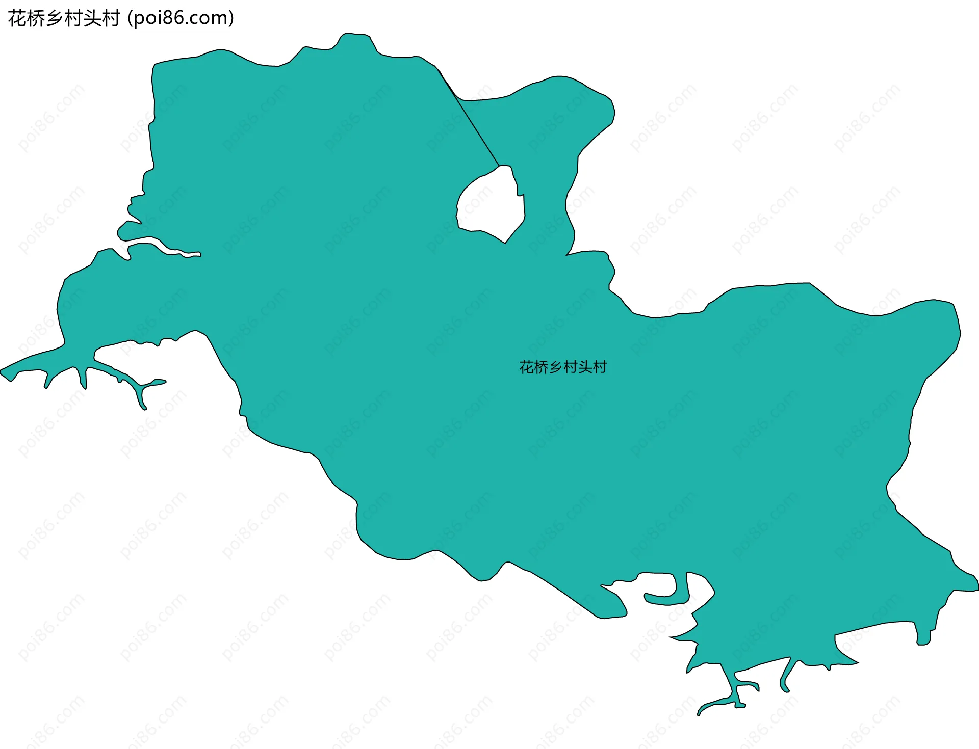 花桥乡村头村边界地图