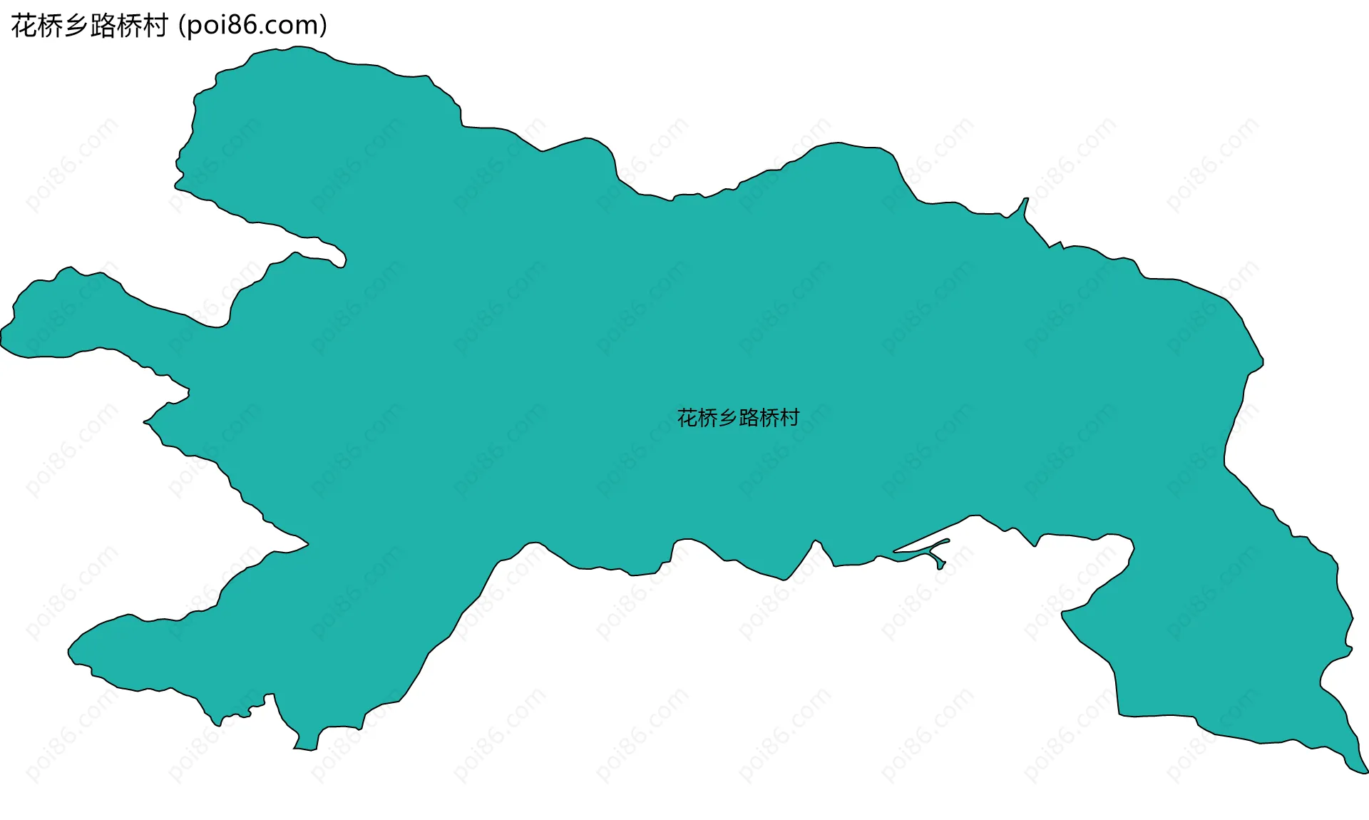 花桥乡路桥村边界地图
