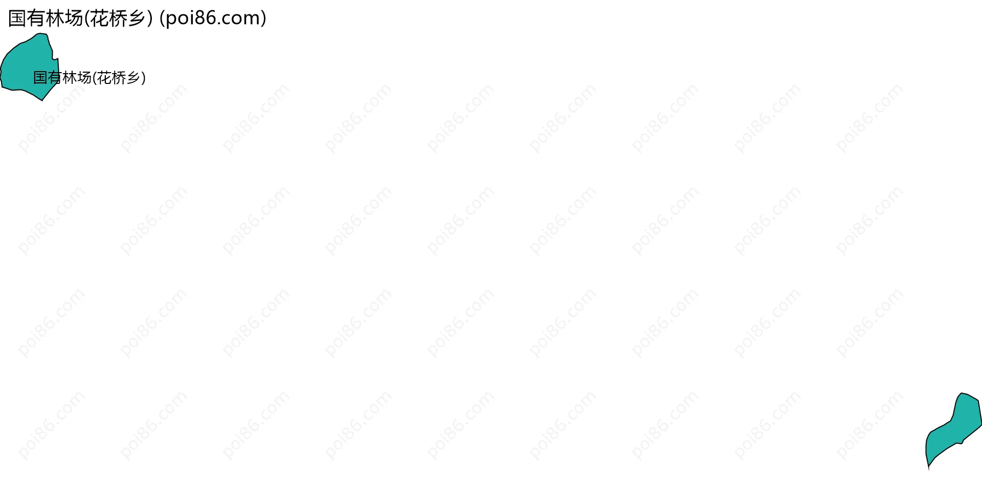 国有林场(花桥乡)边界地图