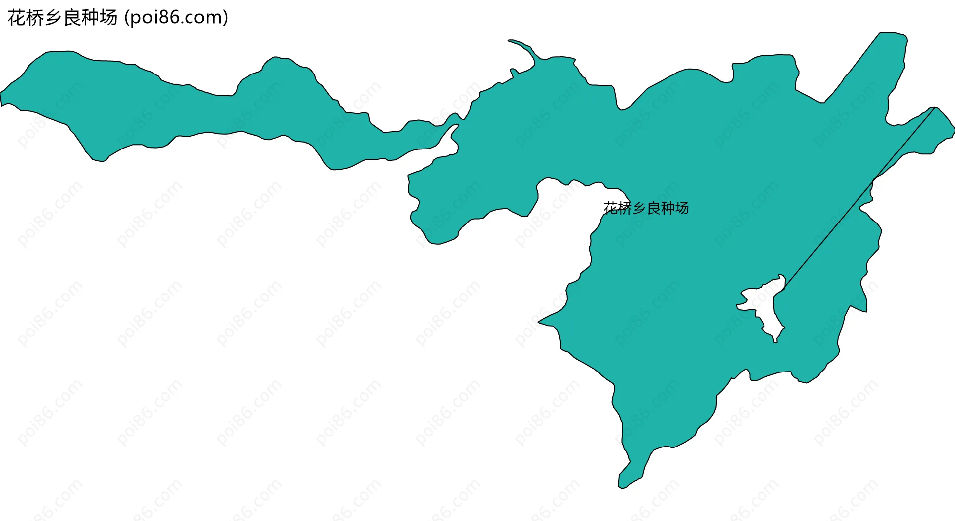 花桥乡良种场边界地图