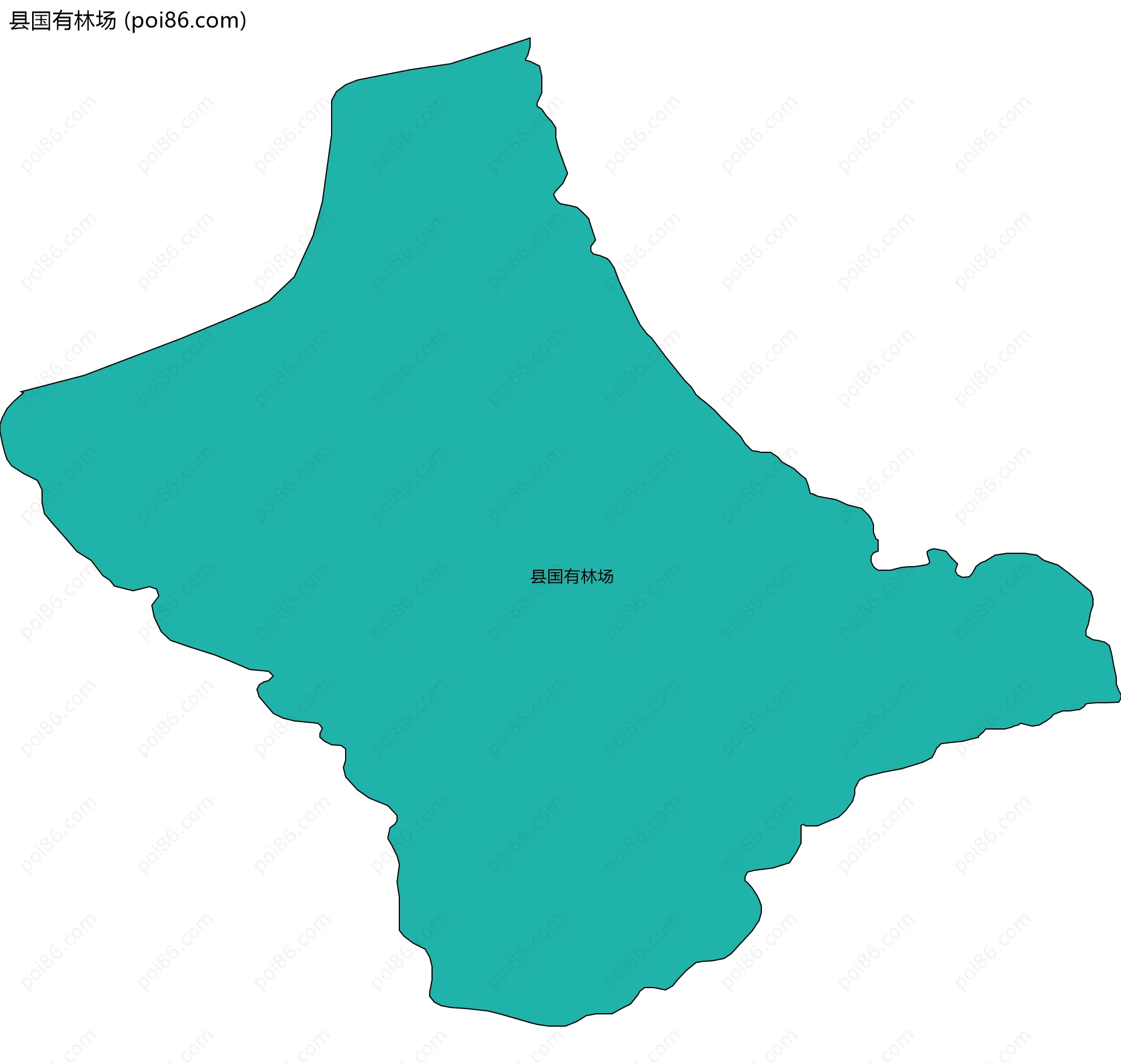 县国有林场边界地图