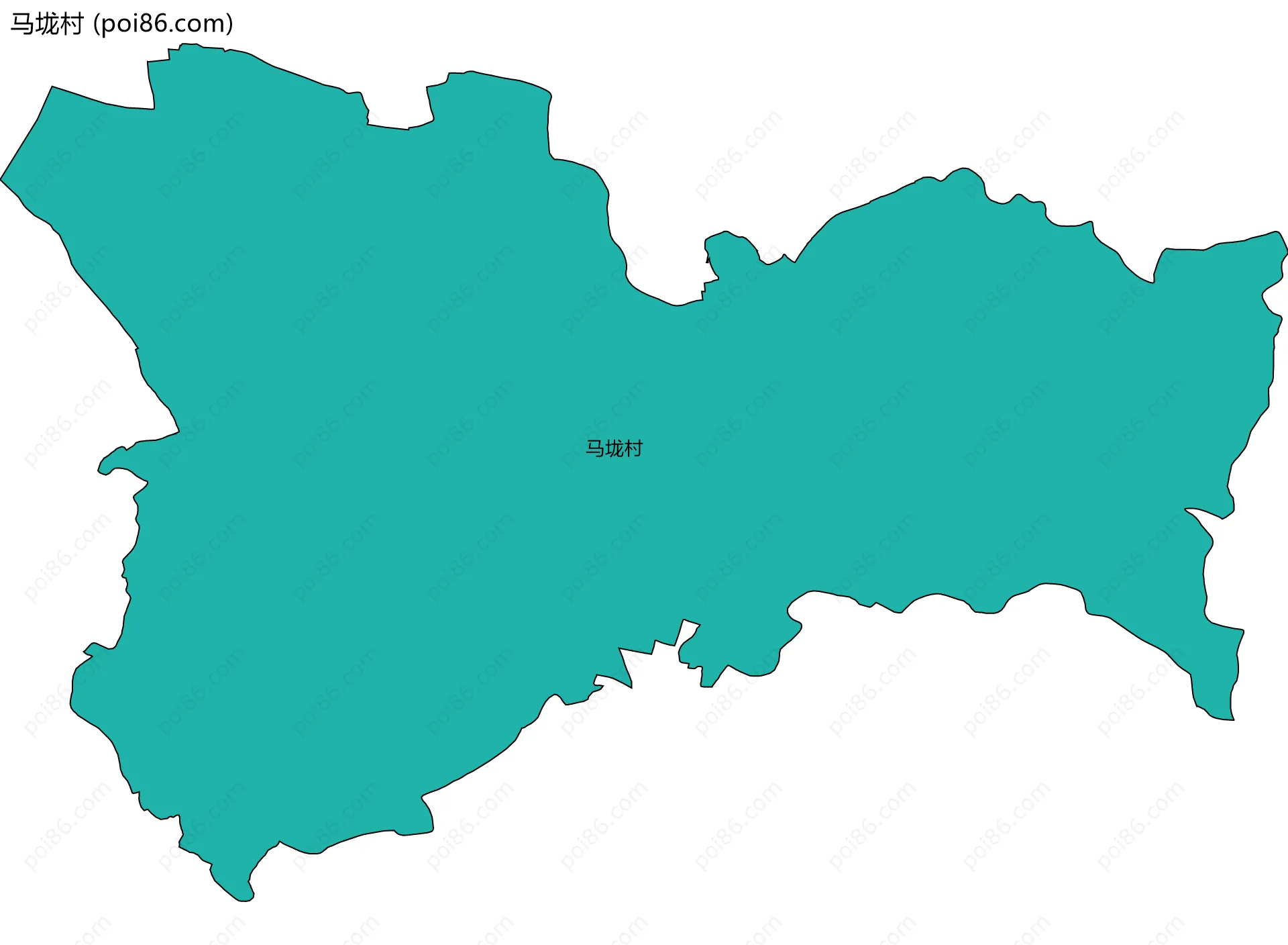 马垅村边界地图