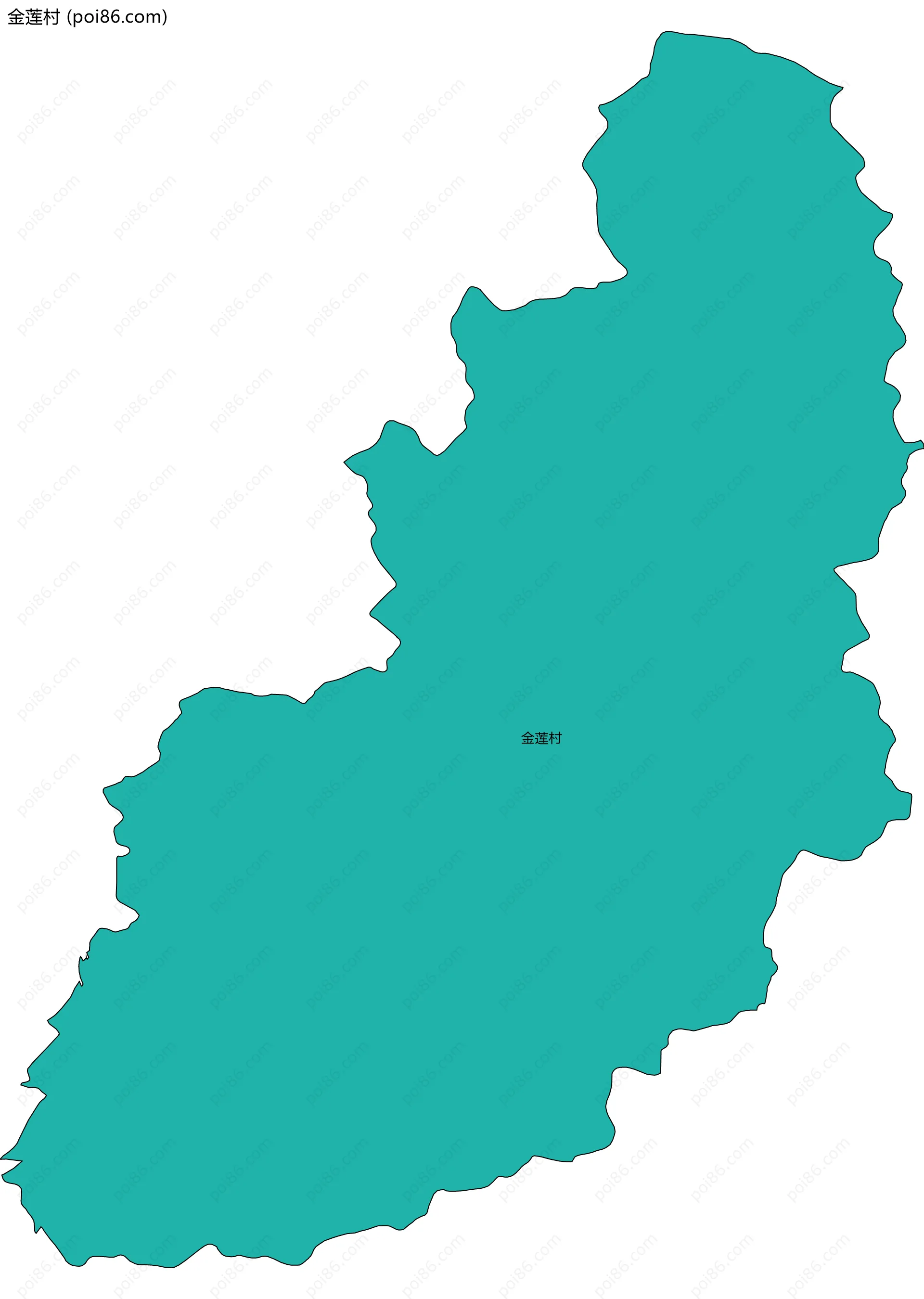 金莲村边界地图