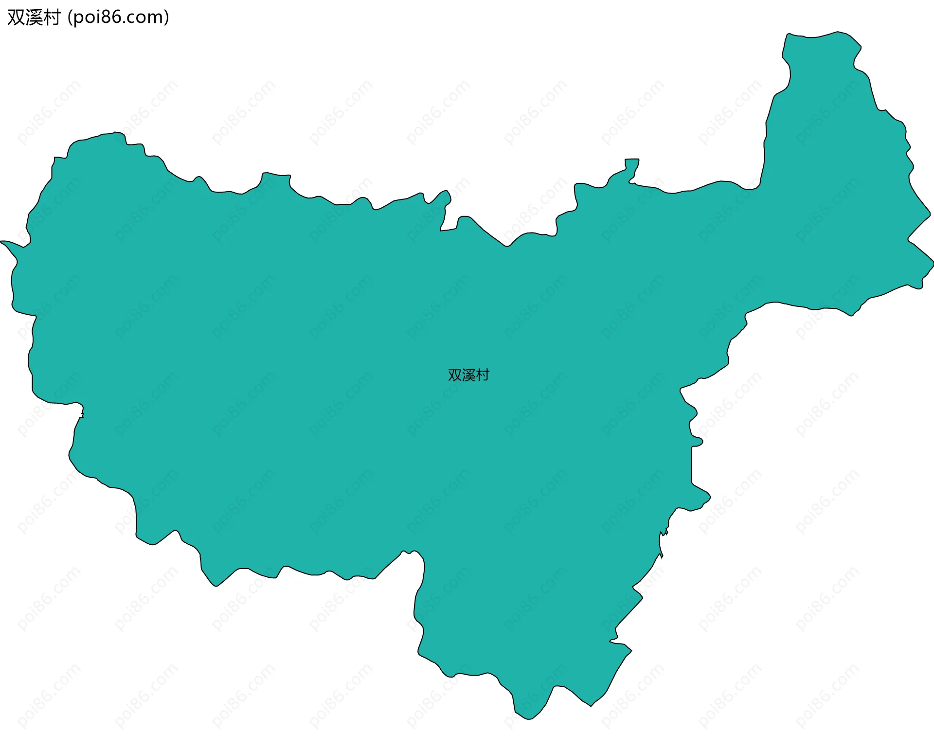 双溪村边界地图