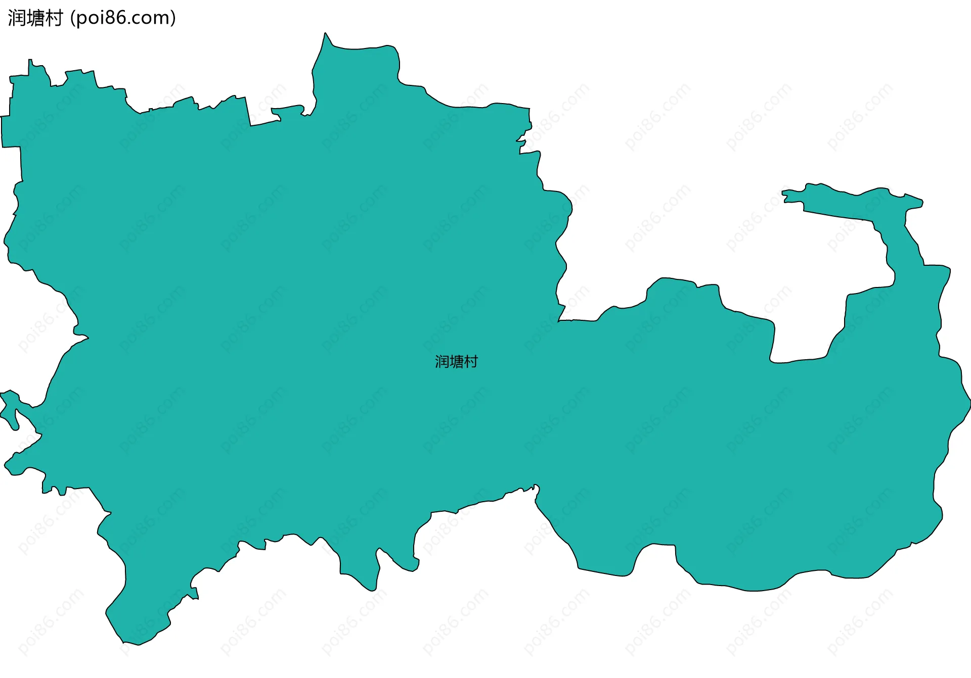 润塘村边界地图