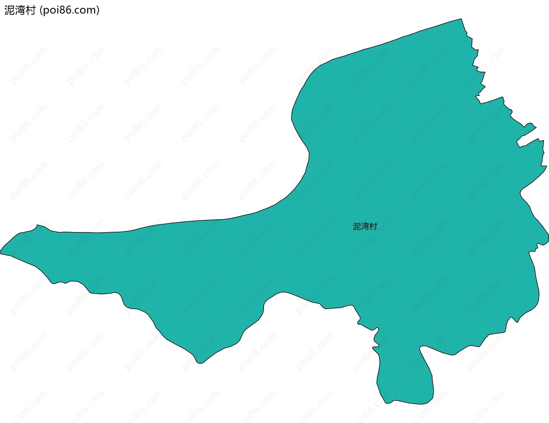 泥湾村边界地图