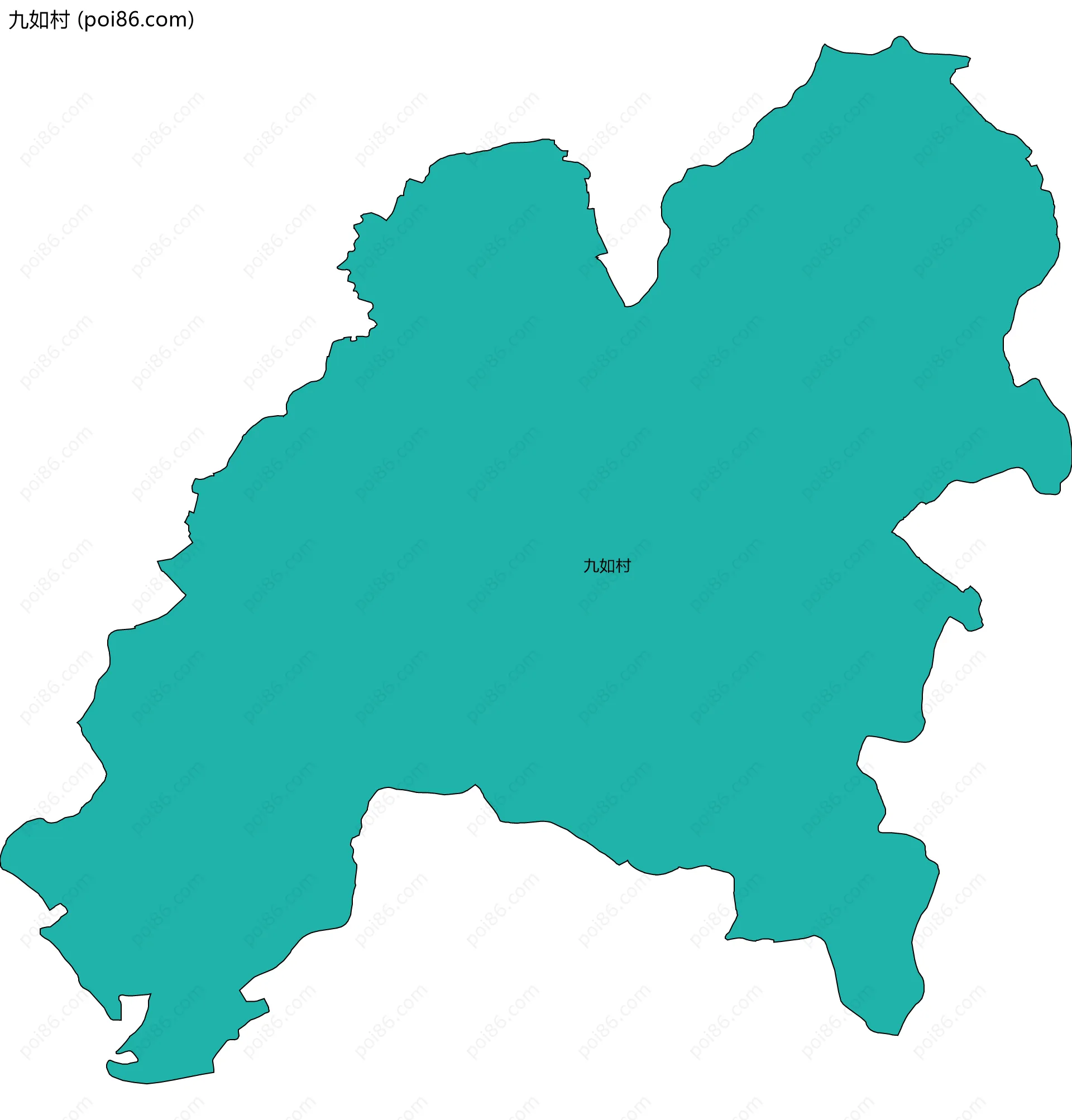 九如村边界地图