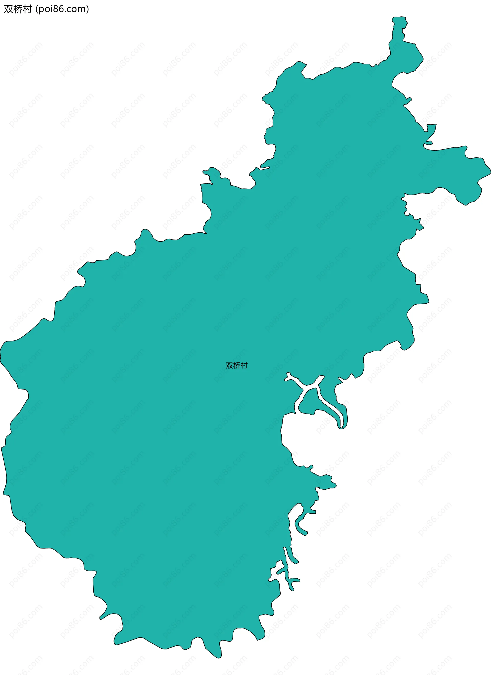 双桥村边界地图