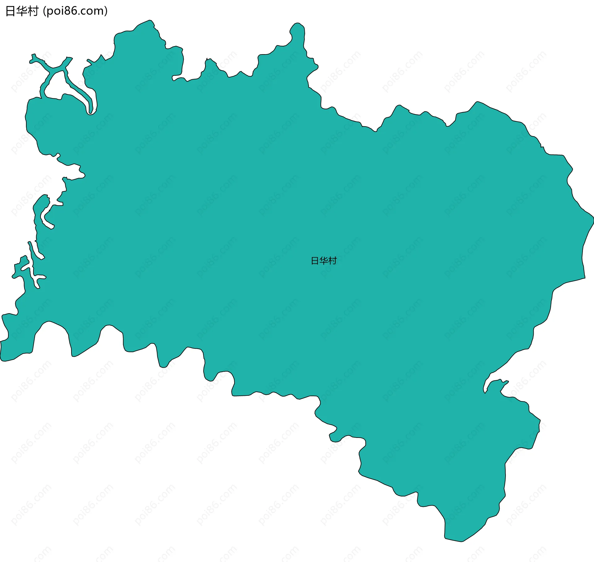 日华村边界地图