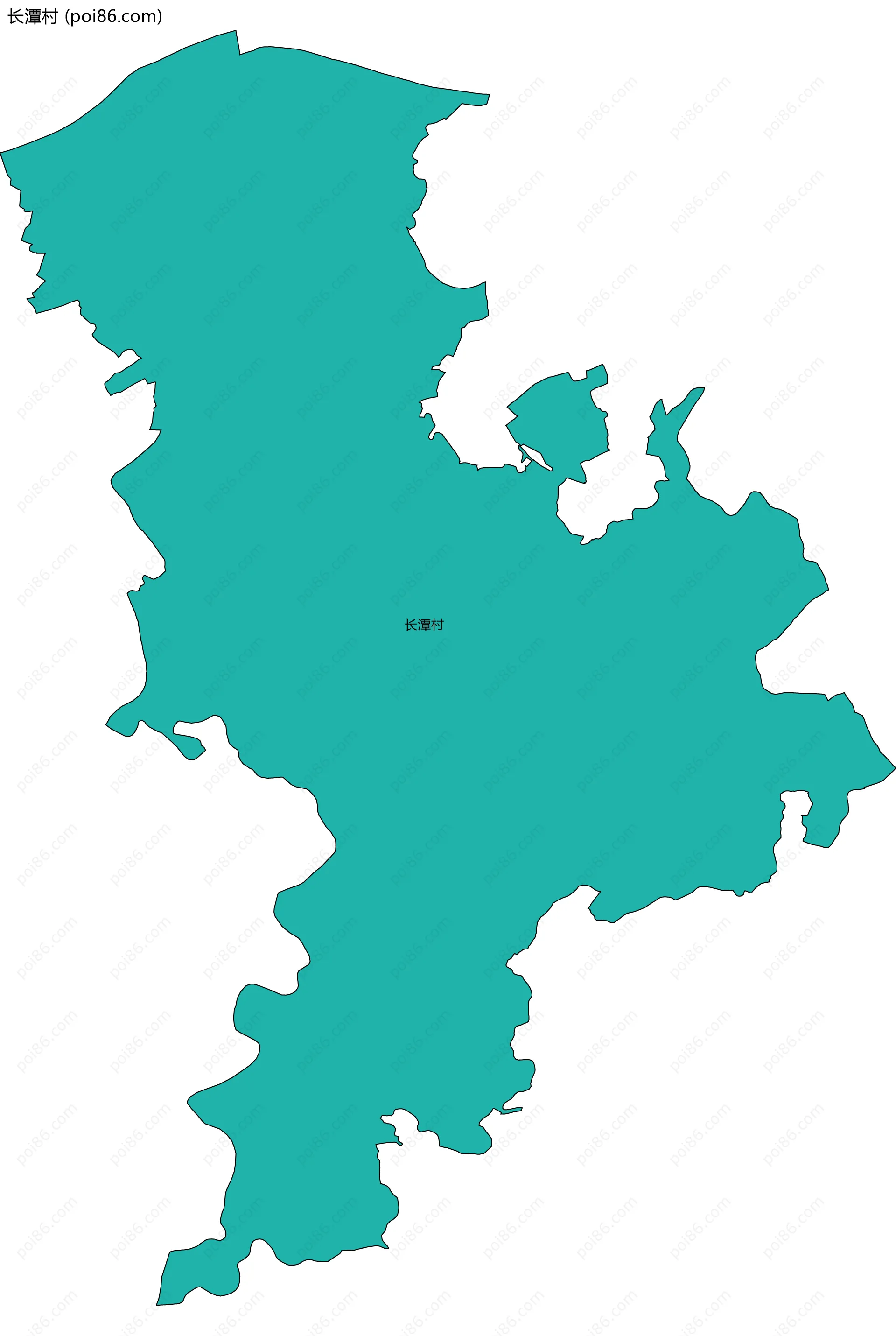 长潭村边界地图